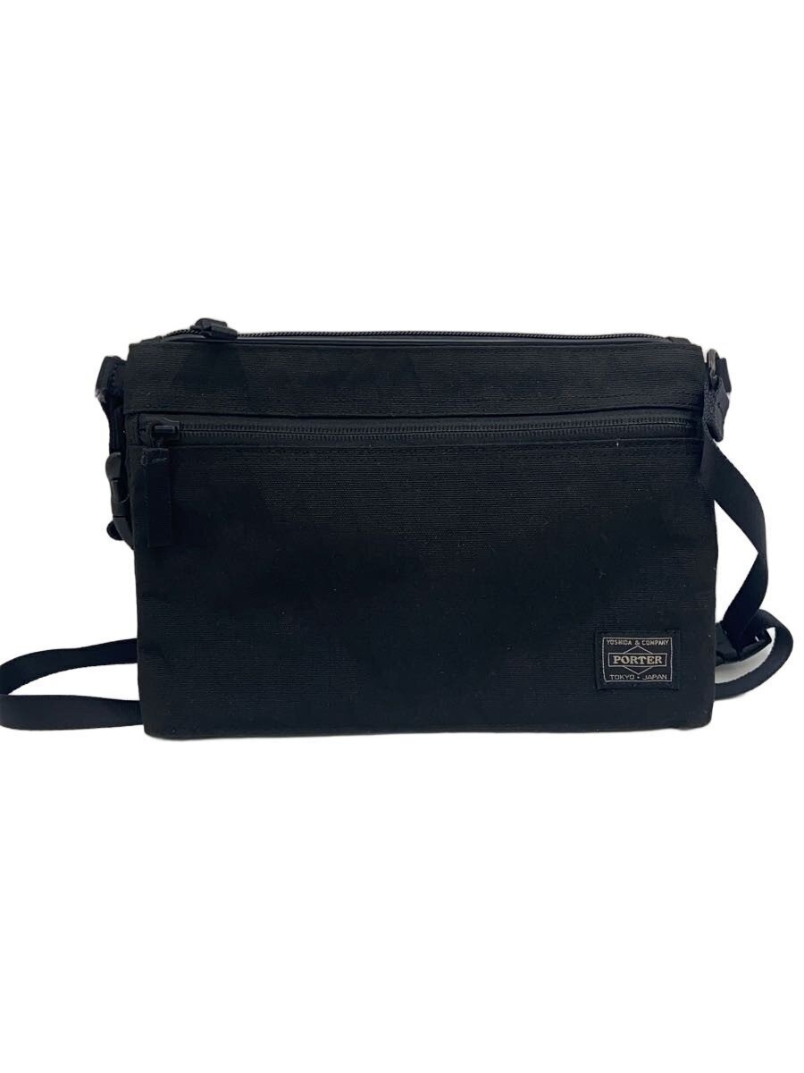 Authentic PORTER Black Shoulder Bag 16cm x 26cm Compact Design