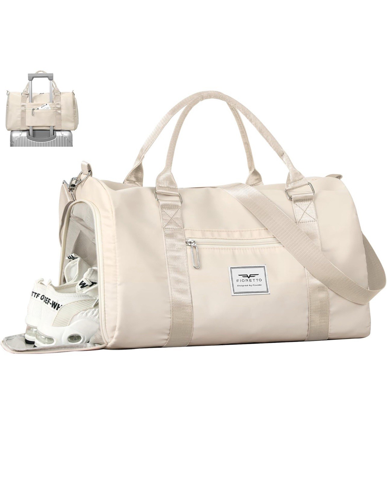 Womens Gym Tote Duffle Bag with Wet Pocket & Shoe Compartment, Sports Duffel …