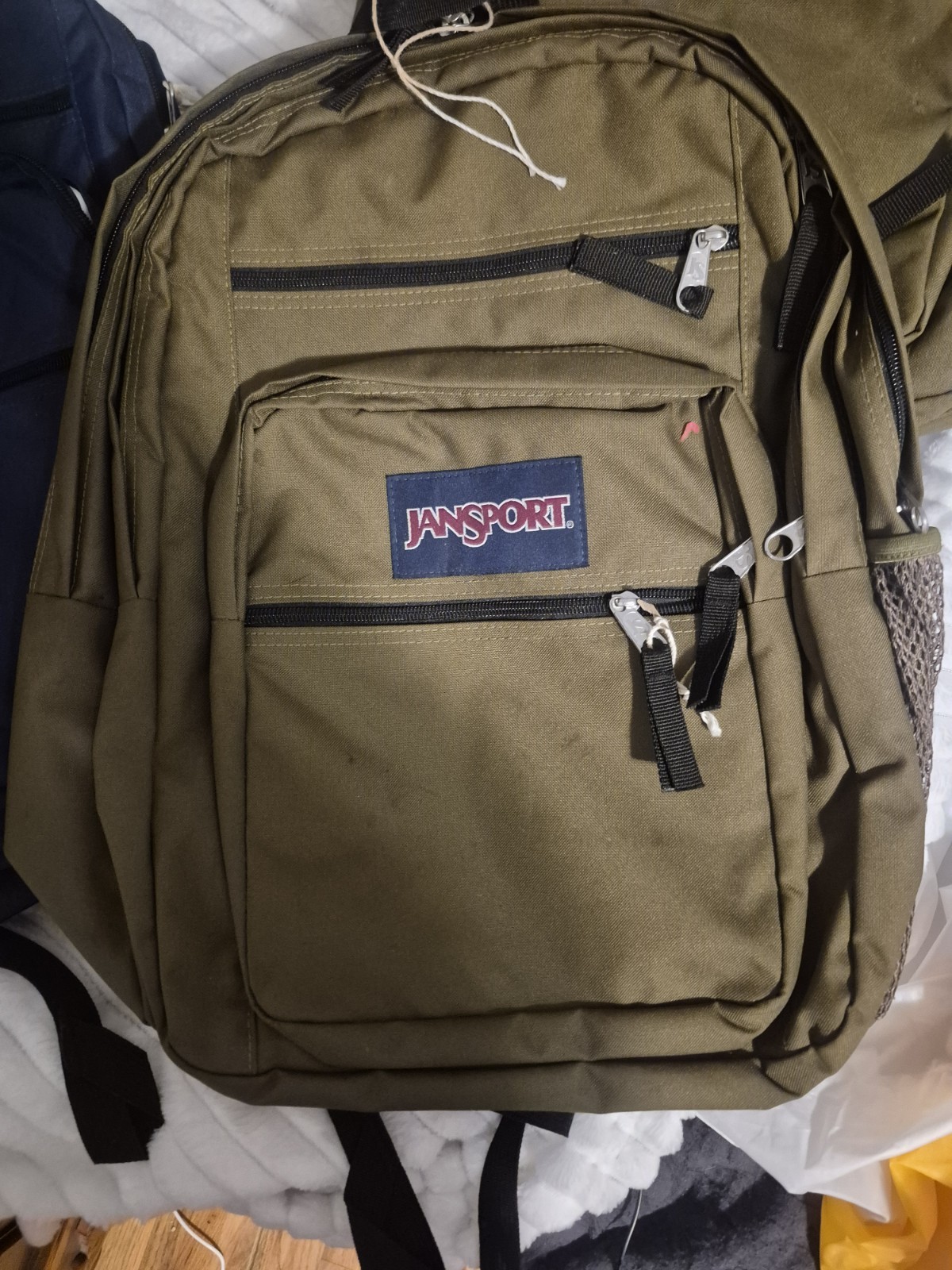 JanSport Big Student Navy Blue Backpack w/ laptop sleeve (JS0A47JK04S) NWT