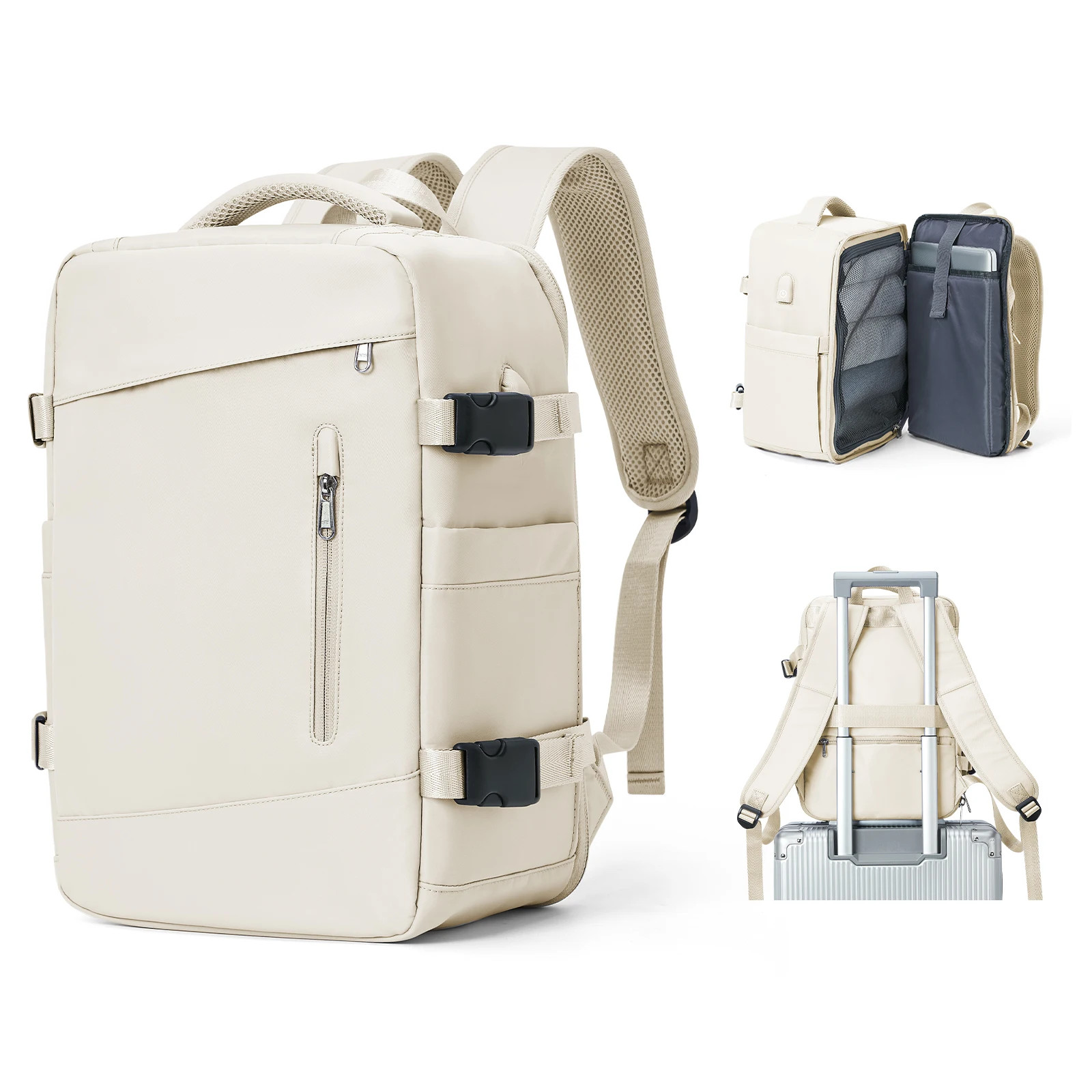 Women’s Cabin Travel Backpack 40x20x25 Waterproof Laptop Airplane Carry On Bag