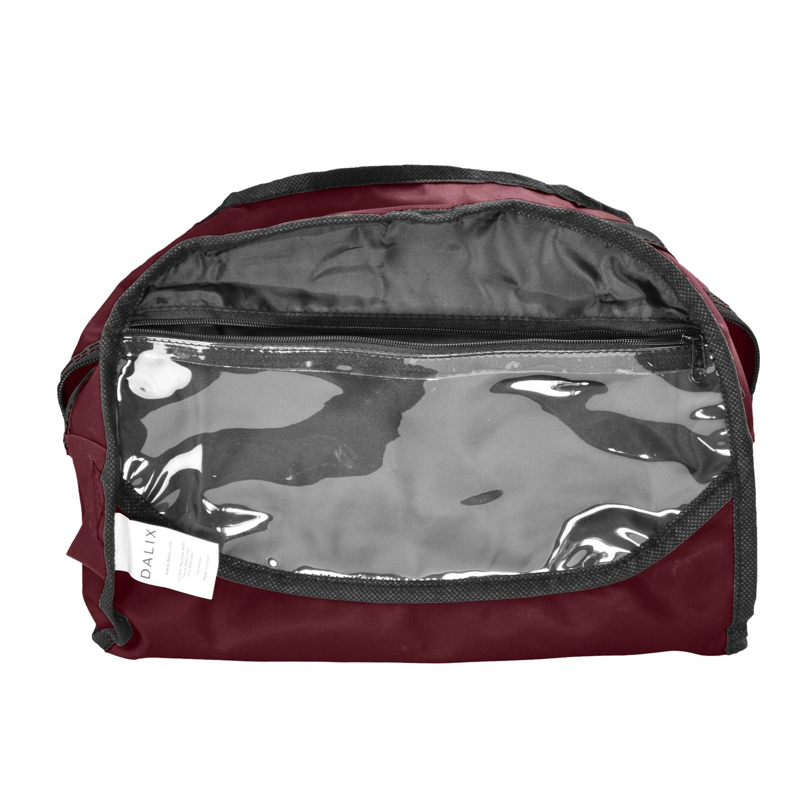 12” Mini Two Tone Duffle Bag (Maroon)