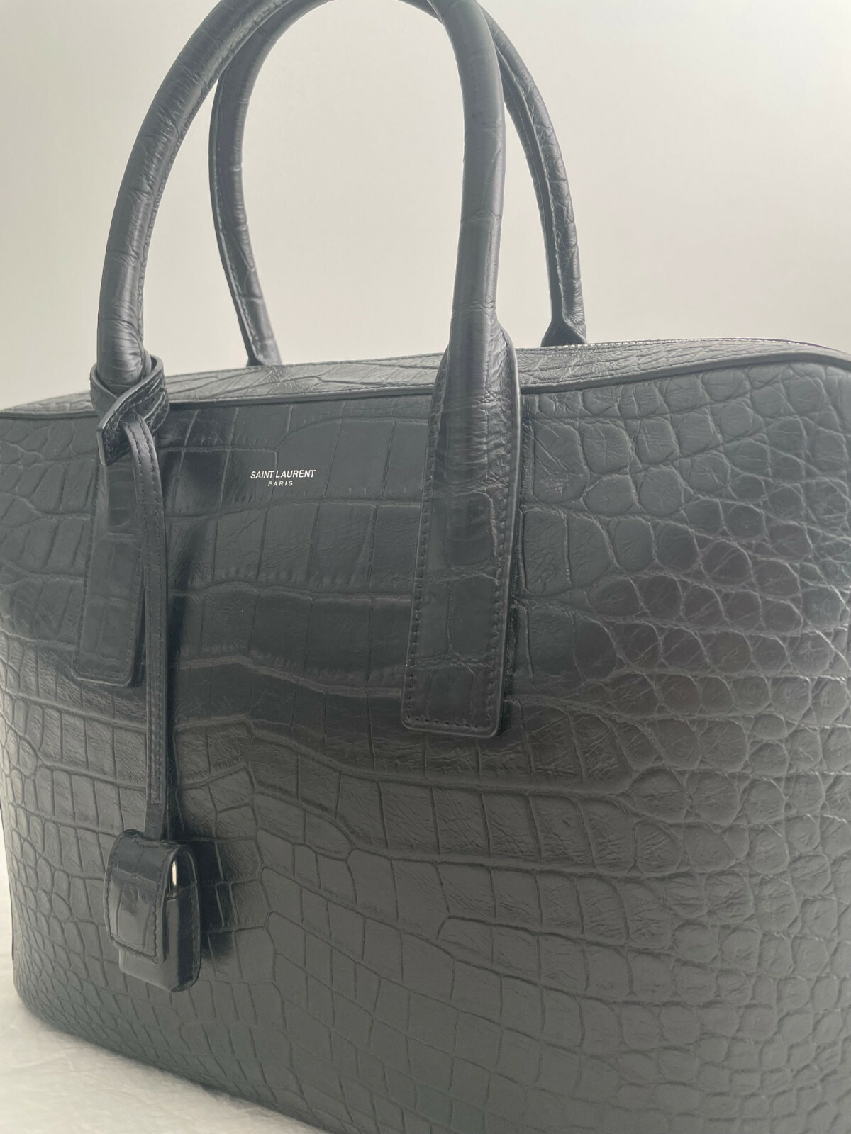 Saint Laurent Medium Museum Briefcase YSL Calf Leather Made In Italy New