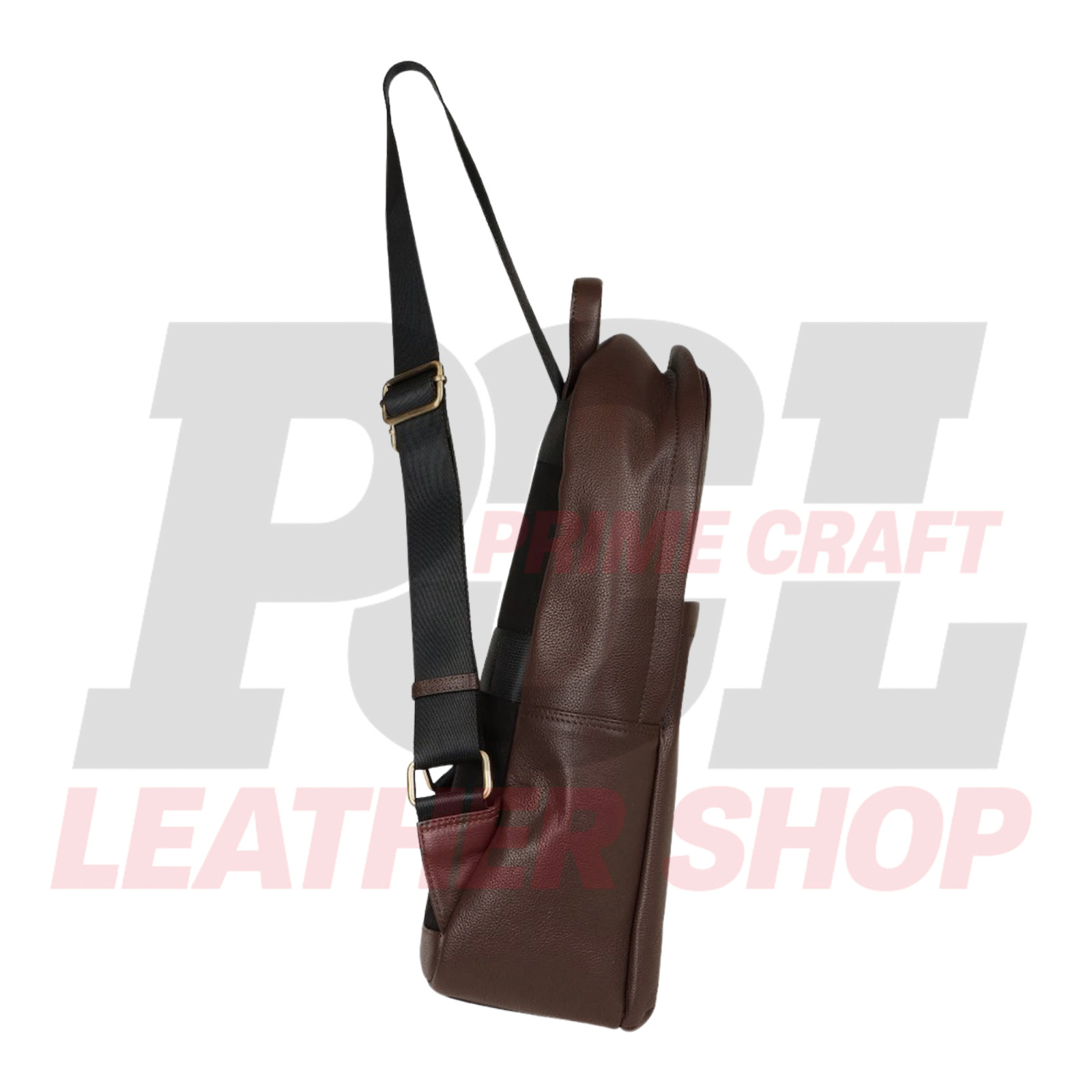 Brown Genuine Leather Backpack Handmade Pebbled Laptop Bag Men Women Rucksack