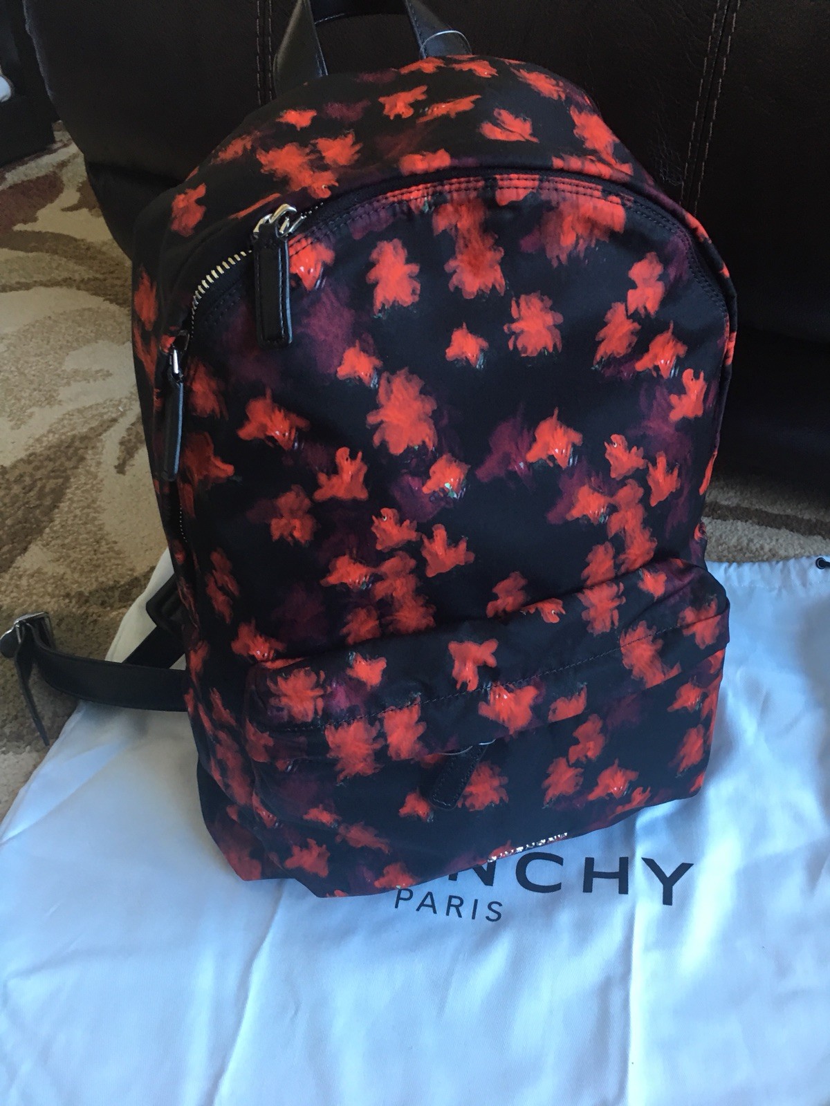 GIVENCHY Authentic Fall Floral Pattern Backpack Fall 2018 MSRP 1450$