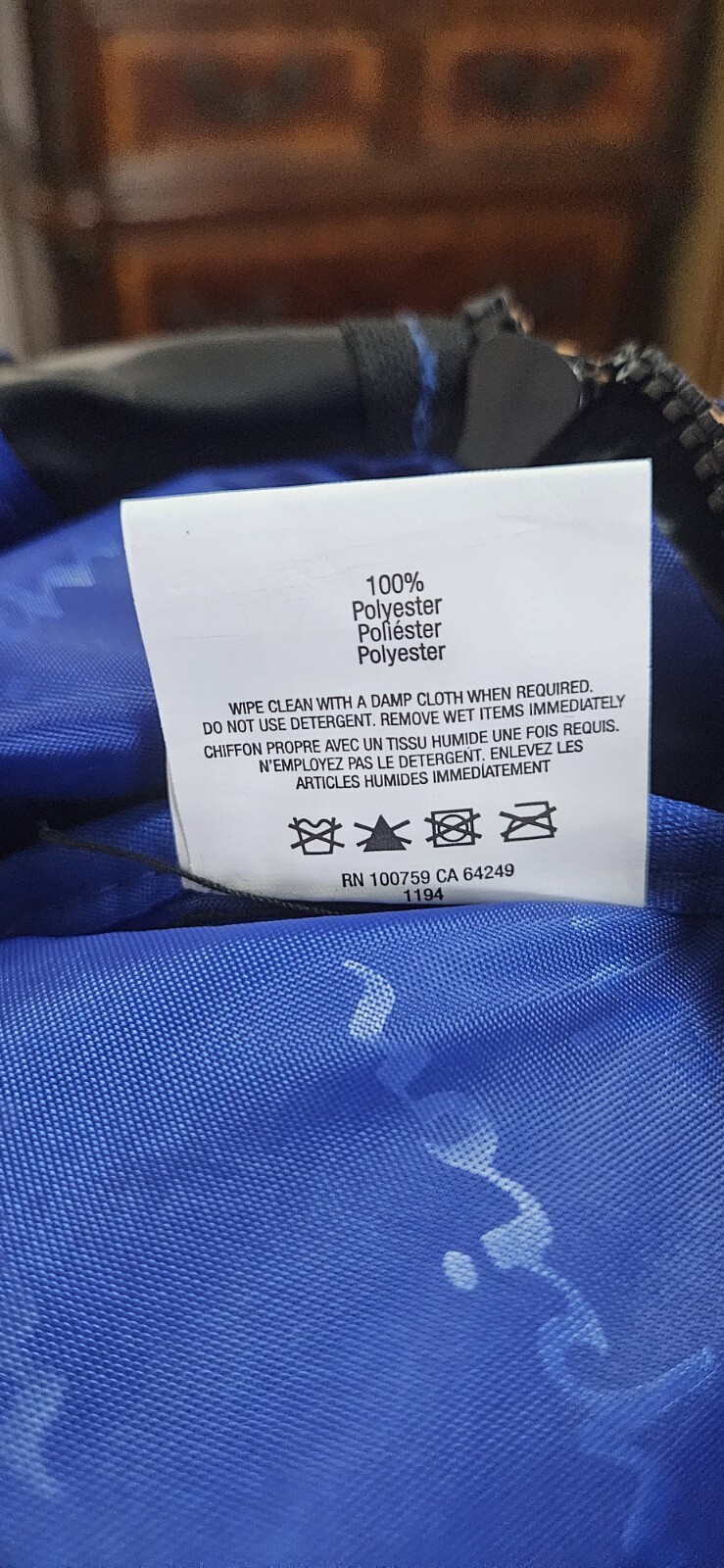 Champion Manuscript Backpack Royal Blue/ Black Sleeve Laptop Padded Back &Straps