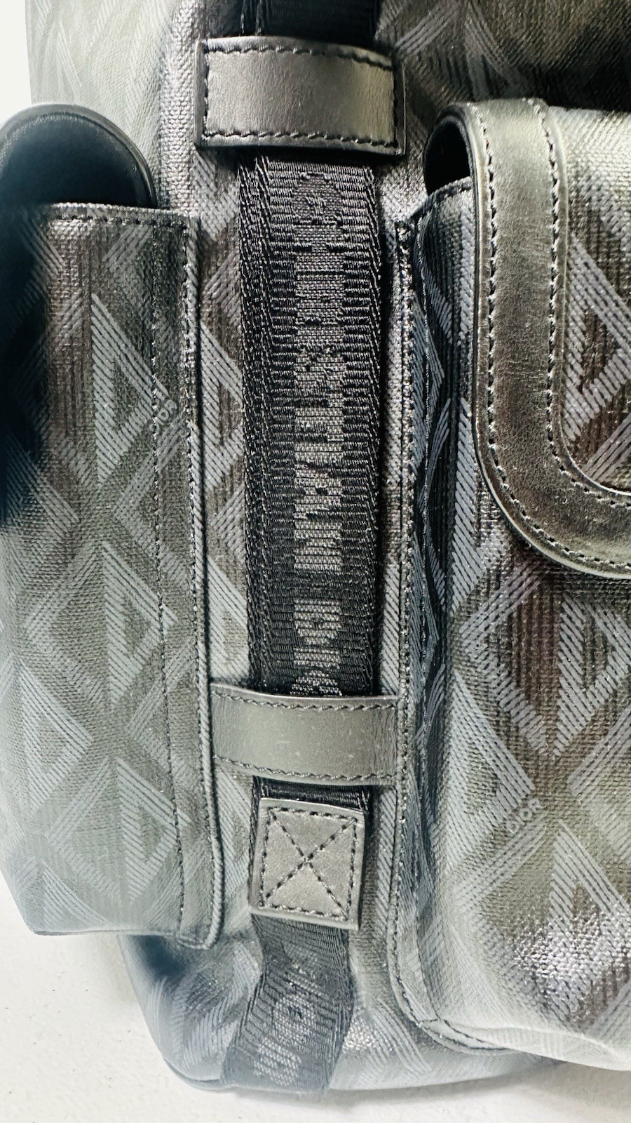 Christian Dior Hit the Road Backpack CD Diamond Coated Canvas