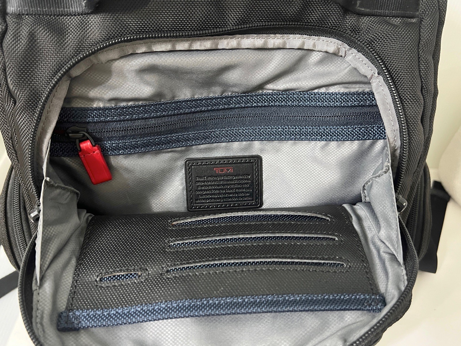 TUMI 26173D2 Alpha Compact Laptop Brief Pack Black Ballistic Nylon Backpack Bag