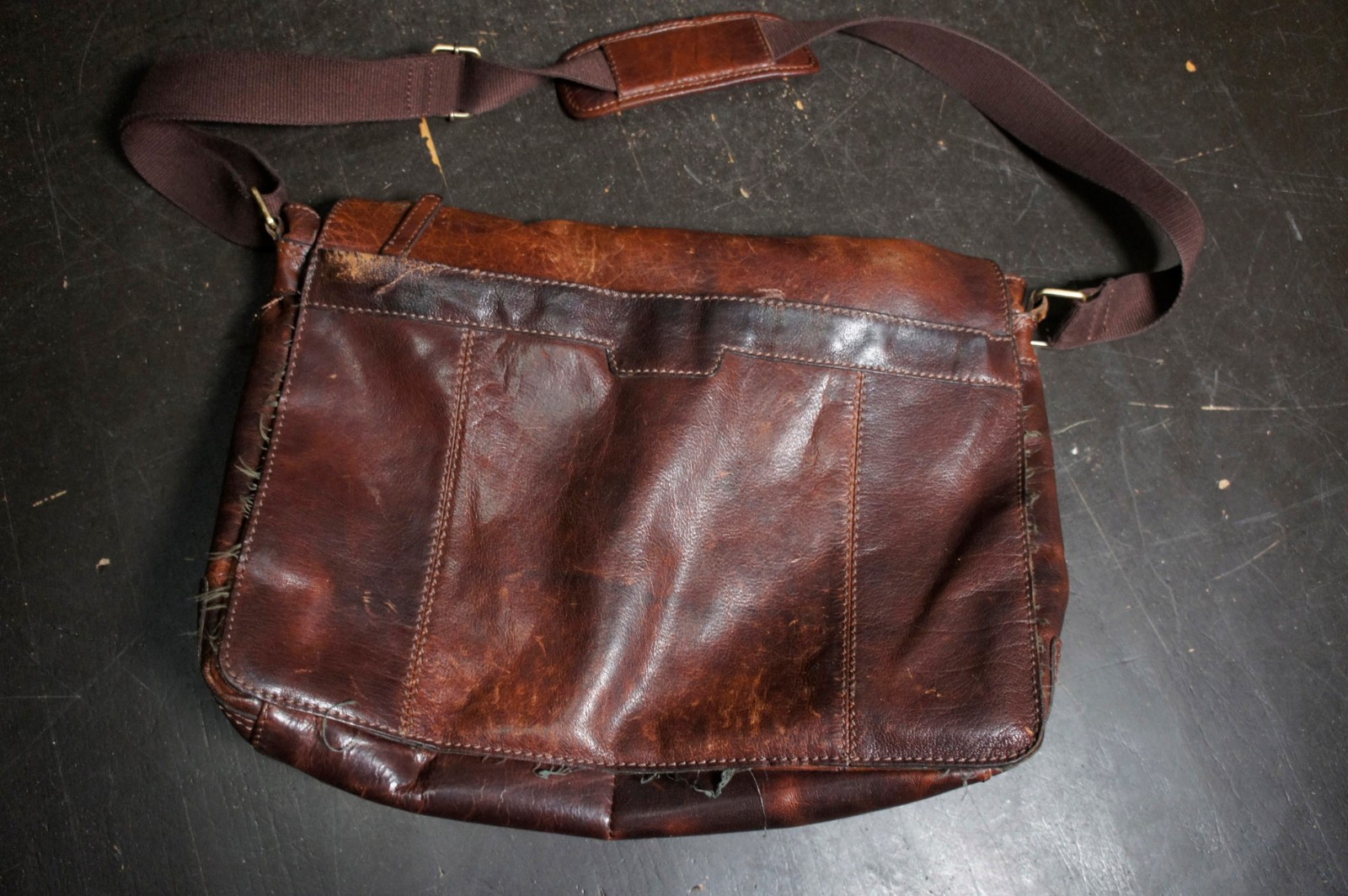 Vintage Leather Laptop Carry Style Messenger Satchel Bag Briefcase
