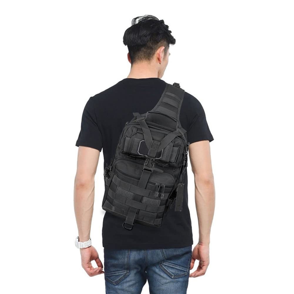Men’s Tactical Sling Bag Small Sling Backpack Military Rover Shoulder Bag Mol…