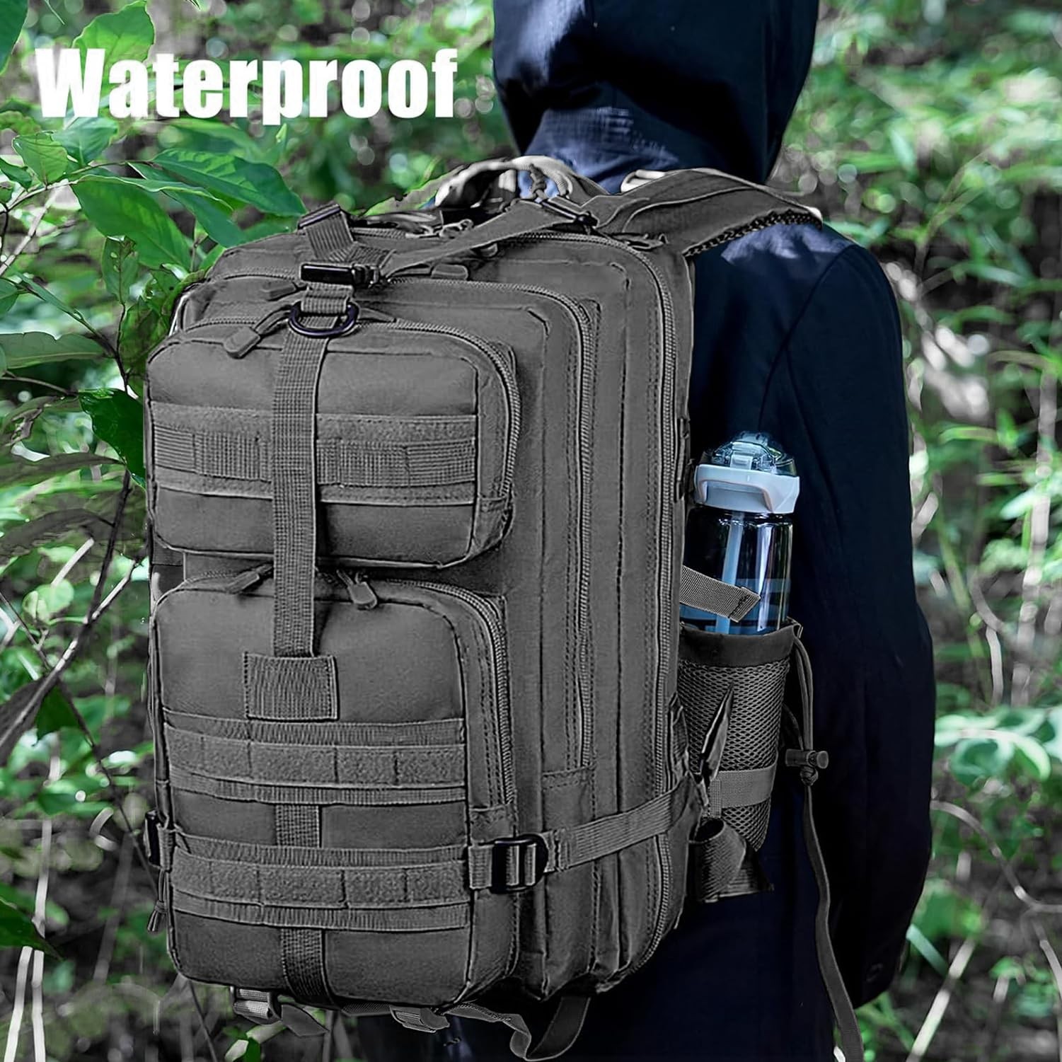 Taeku Tactical Backpack for Men, 28L Military Backpacks Classic Molle Backpac…