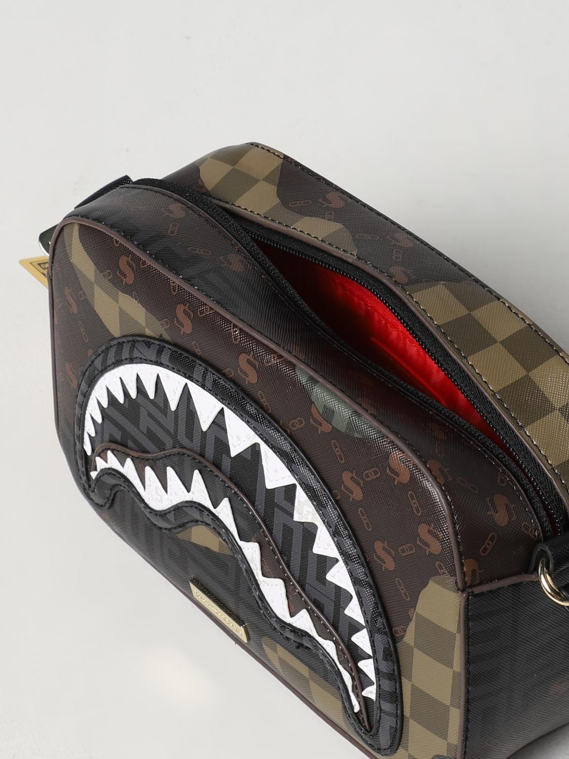 Toiletry Bag Hanging Pouch Sprayground Panic Attack Sharks In Paris New B3276