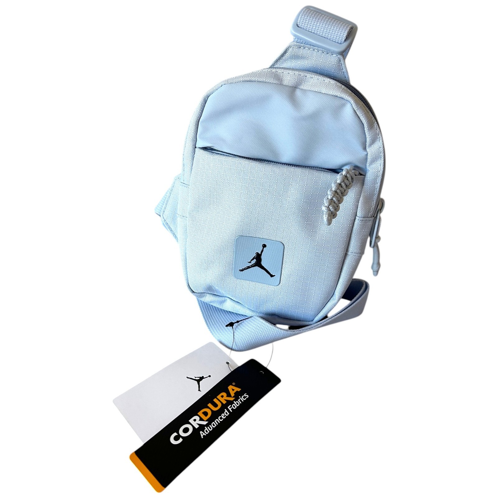 Jordan Jumpman Crossbody Bag Hydrogen Blue Cordura Shoulder Shoulder Men Women Blue