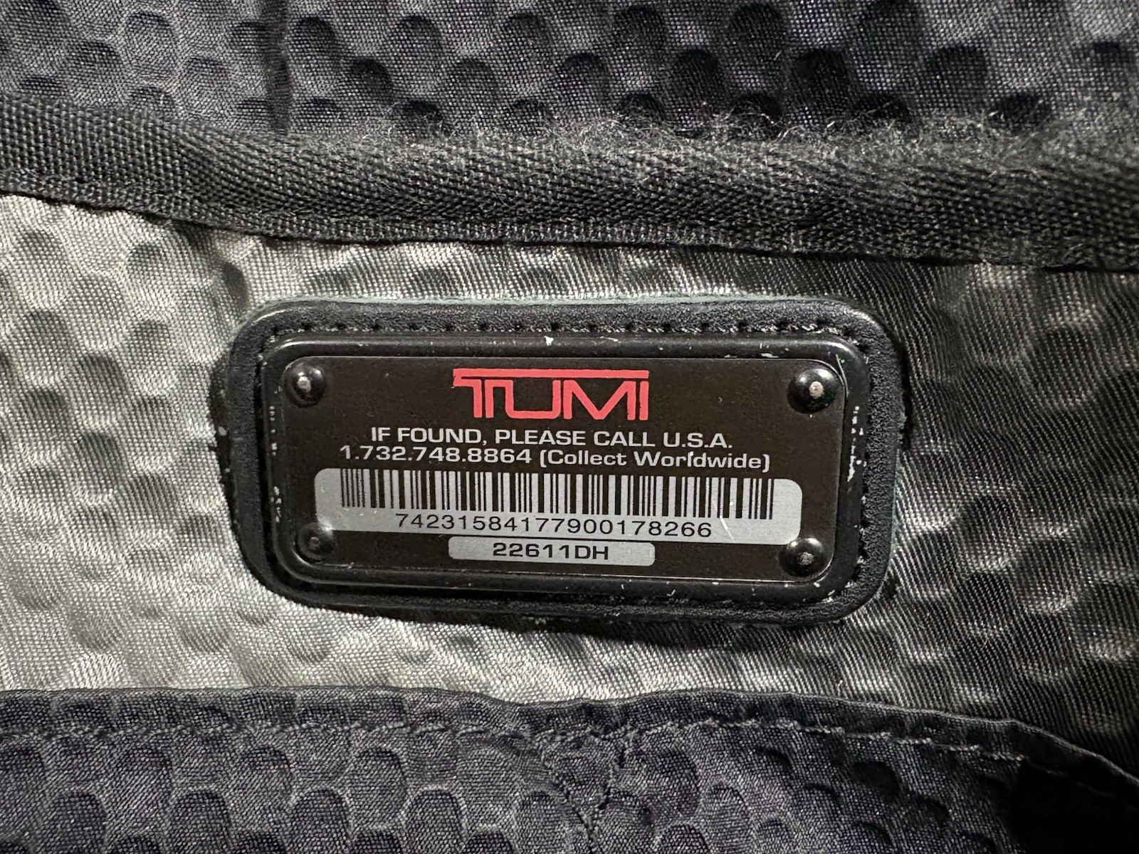 Tumi Alpha Bravo McNair Briefcase Laptop Bag Black Ballistic Nylon 22611DH