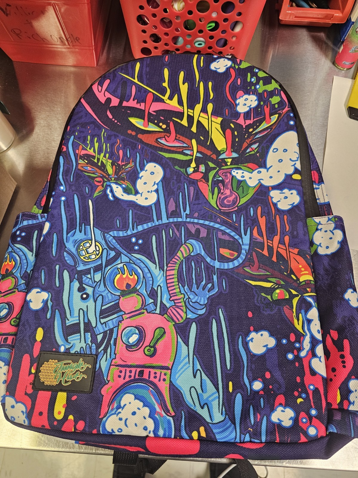 NEW JUNGLE HIVE Smell Proof Backpack – Stoner Art Design