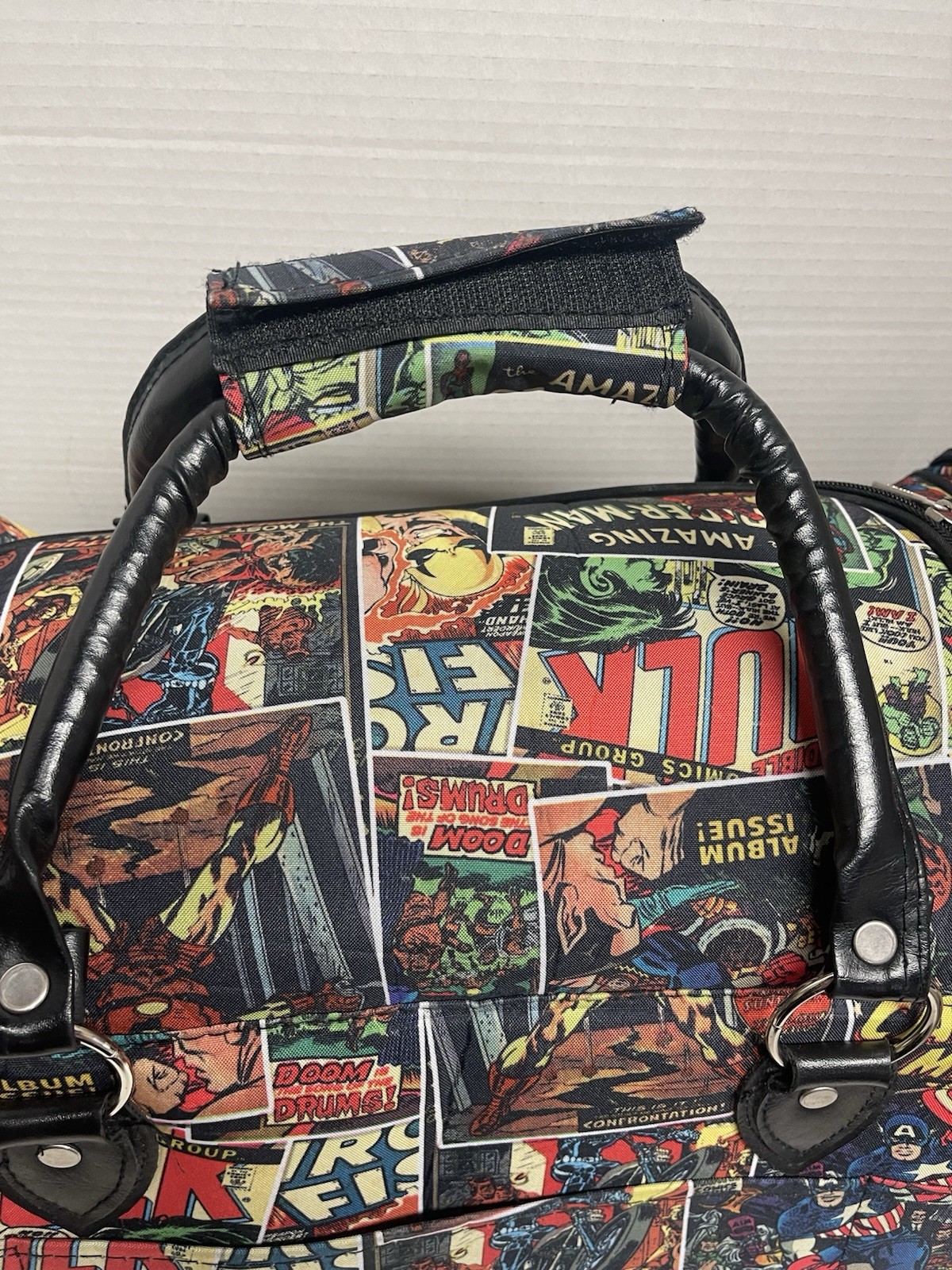 Rare Marvel Duffel Bag Iron Man Etc