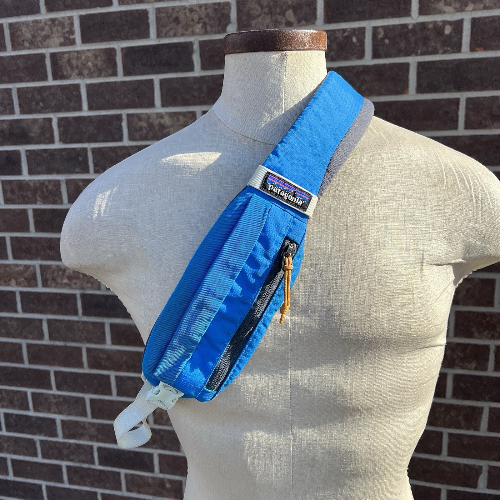 Patagonia Atom Sling 8L – Patchwork Vessel Blue – Lightweight Crossbody Pack Bag