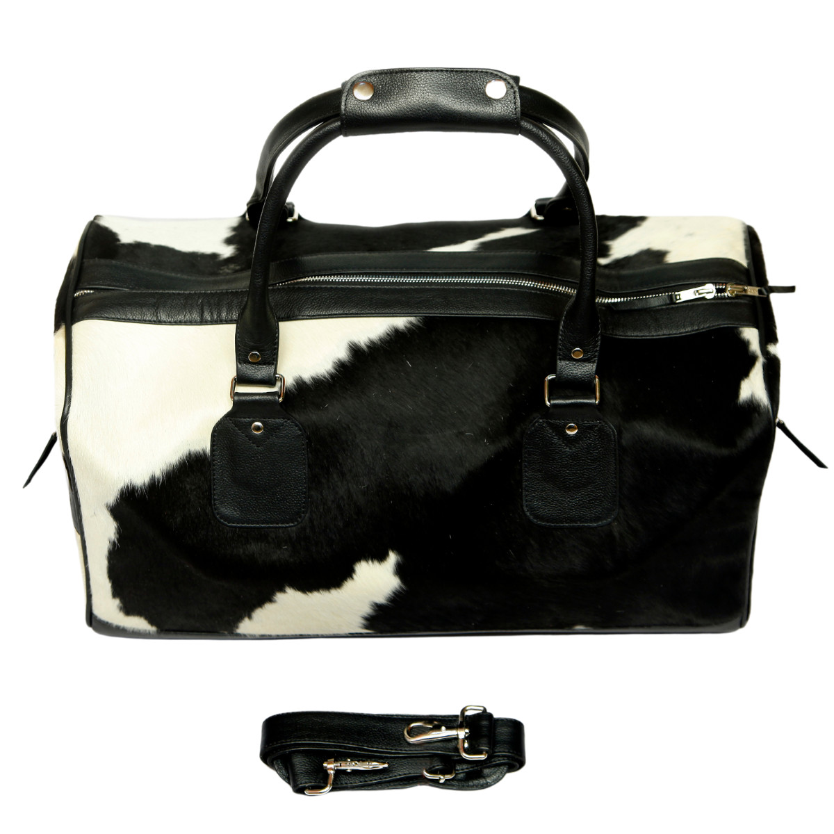 Customised Sheep Hide Leather Duffle Bag-Business Travel/Weekend Luggage Gym Bag