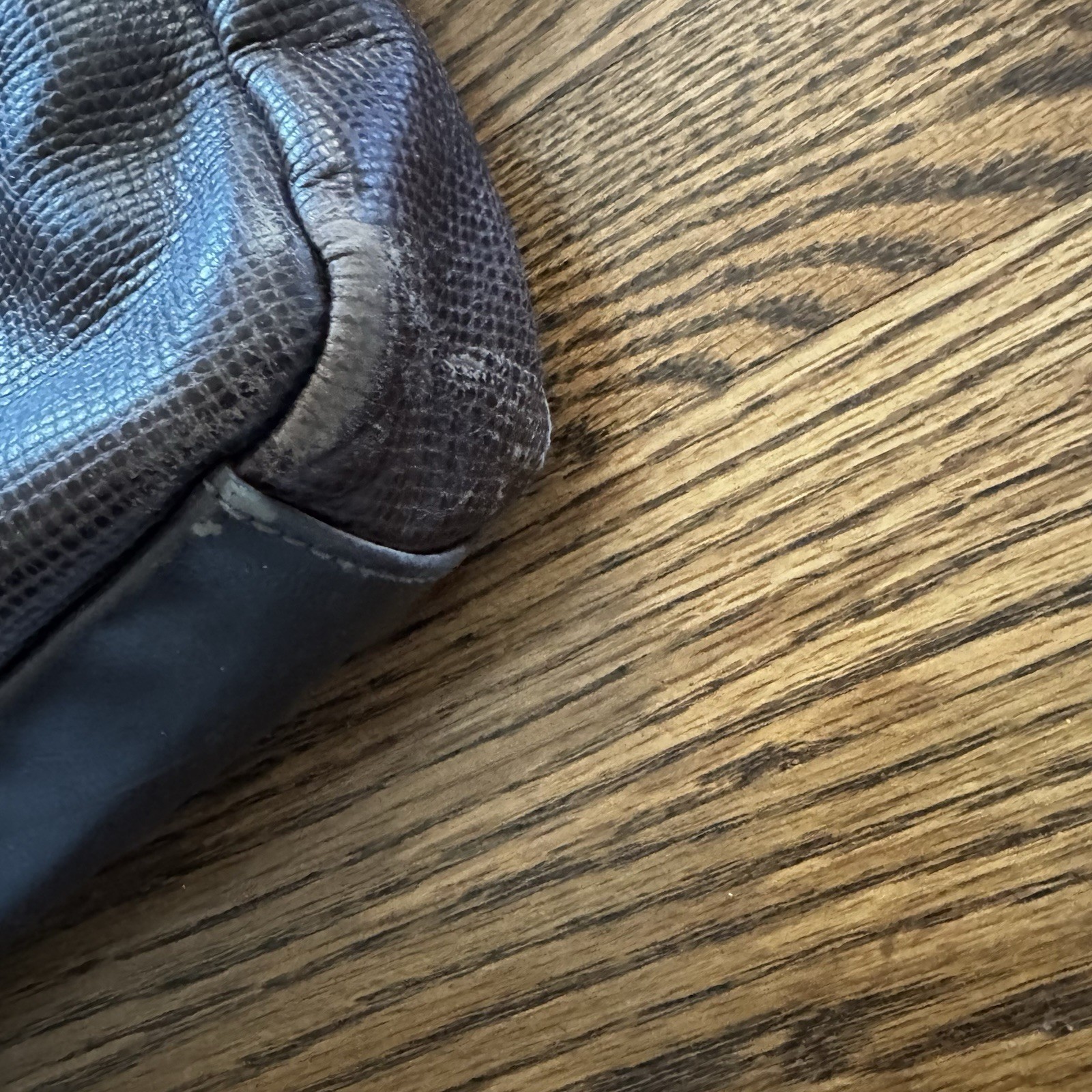 Fossil estate document Leather Trim Bag Tan Brown