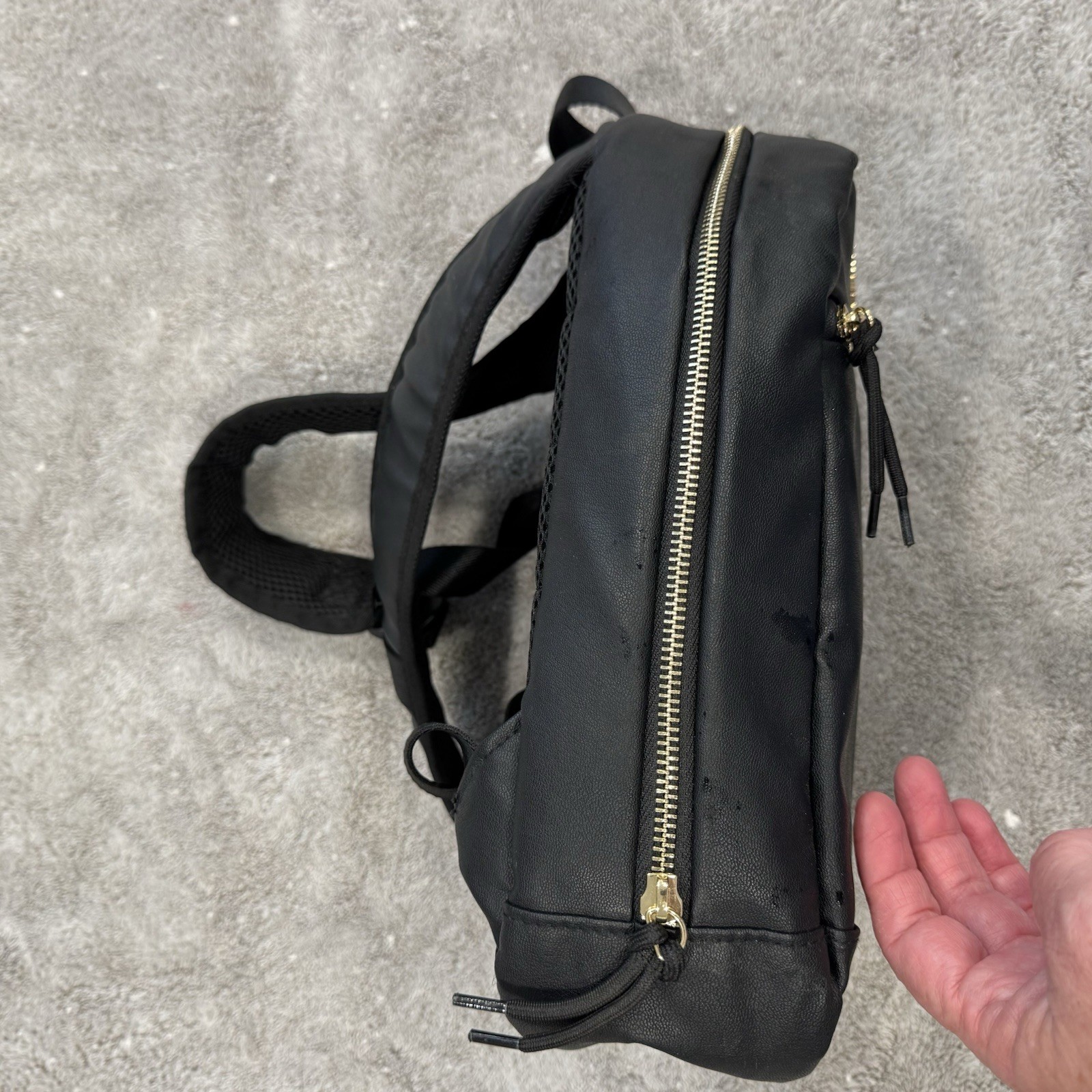 Nike Air Jordan Mini Jumpman Backpack Black Gold Details Small Bag Travel