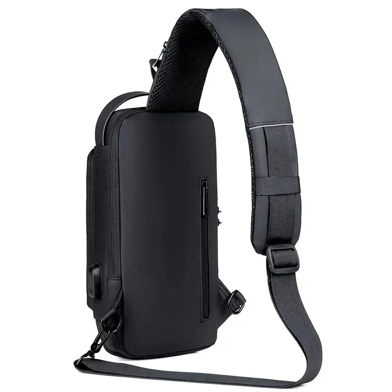 Men Multifunction Anti Theft USB Shoulder Bag Man Crossbody Cross Body Travel.