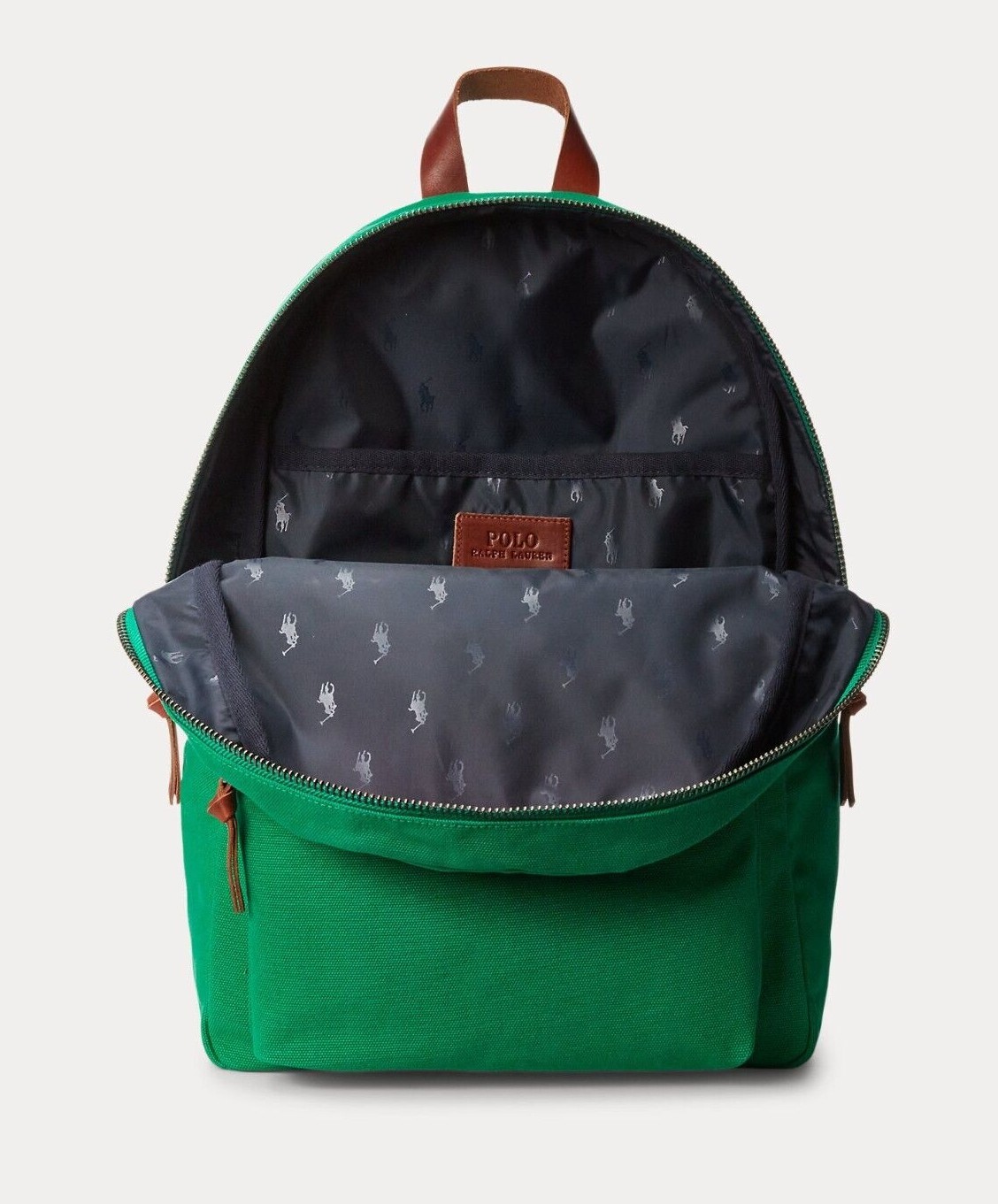 Polo Ralph Lauren Preppy Patchwork Jeans Bear Canvas Backpack Bag Royal Unisex