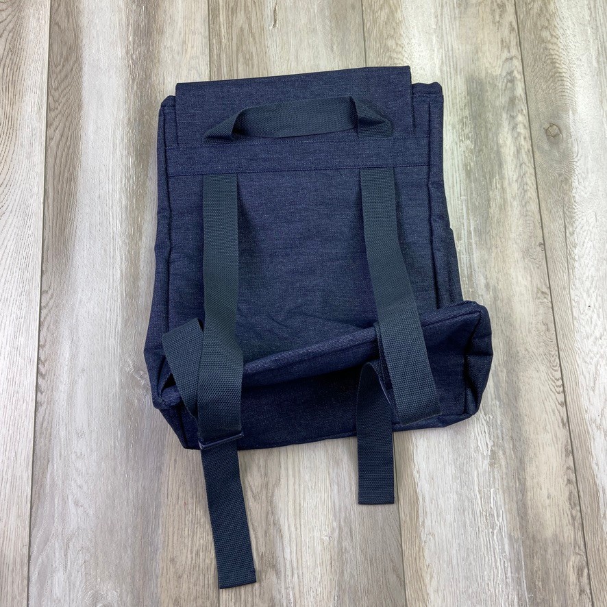 Jean Paul Gaultier Backpack Navy Blue Weekend Classic Dark Wash Denim Outdoors