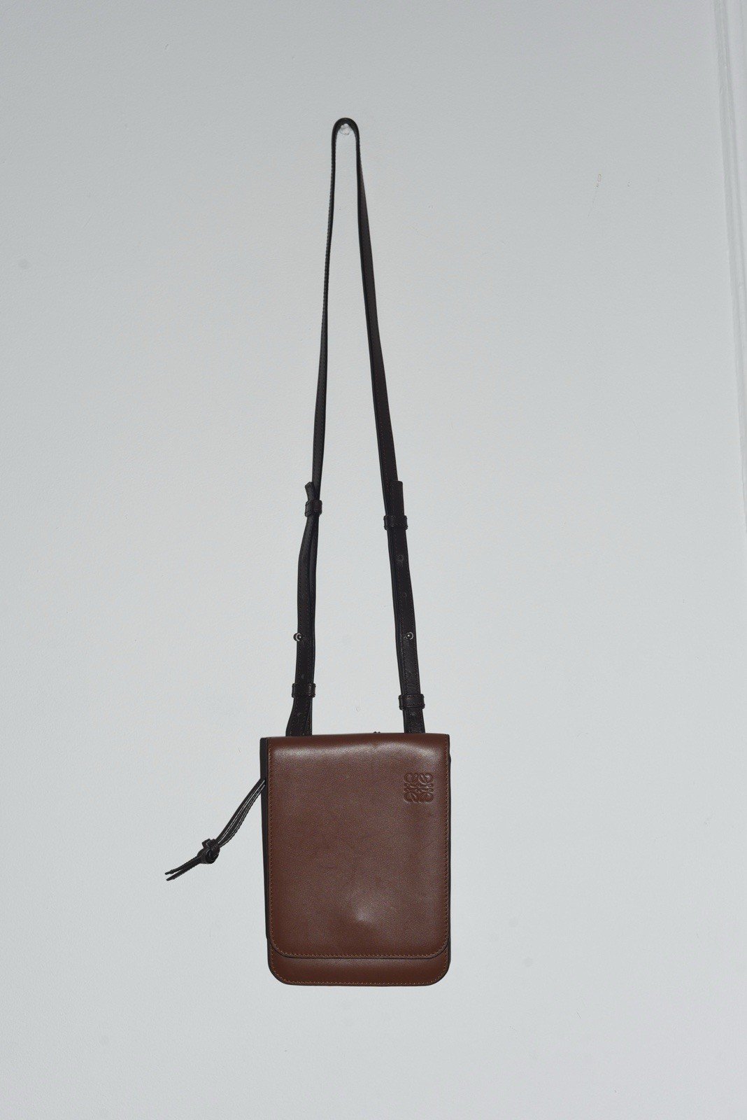 LOEWE By Jonathan Anderson Soft Brown Leather Crossbody Bag Small Made In Spain