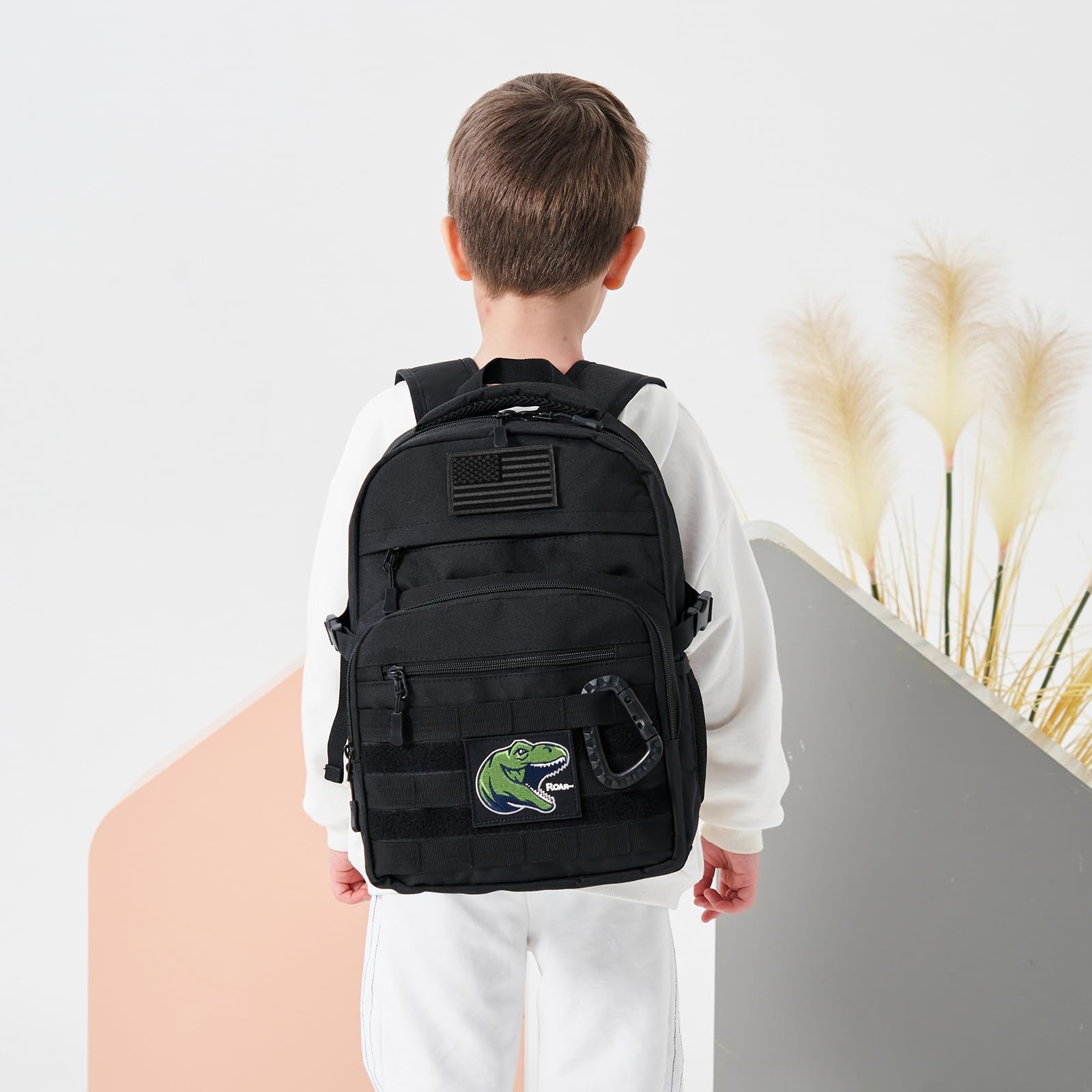 SunForMorning Tactical Backpack Army Molle Bookbag Military Boys Backpack for…