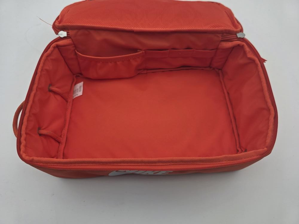 Nike AIR-SOLE Classic Style Orange Zipper Travel Shoe Sneaker Bag Case Shoebox