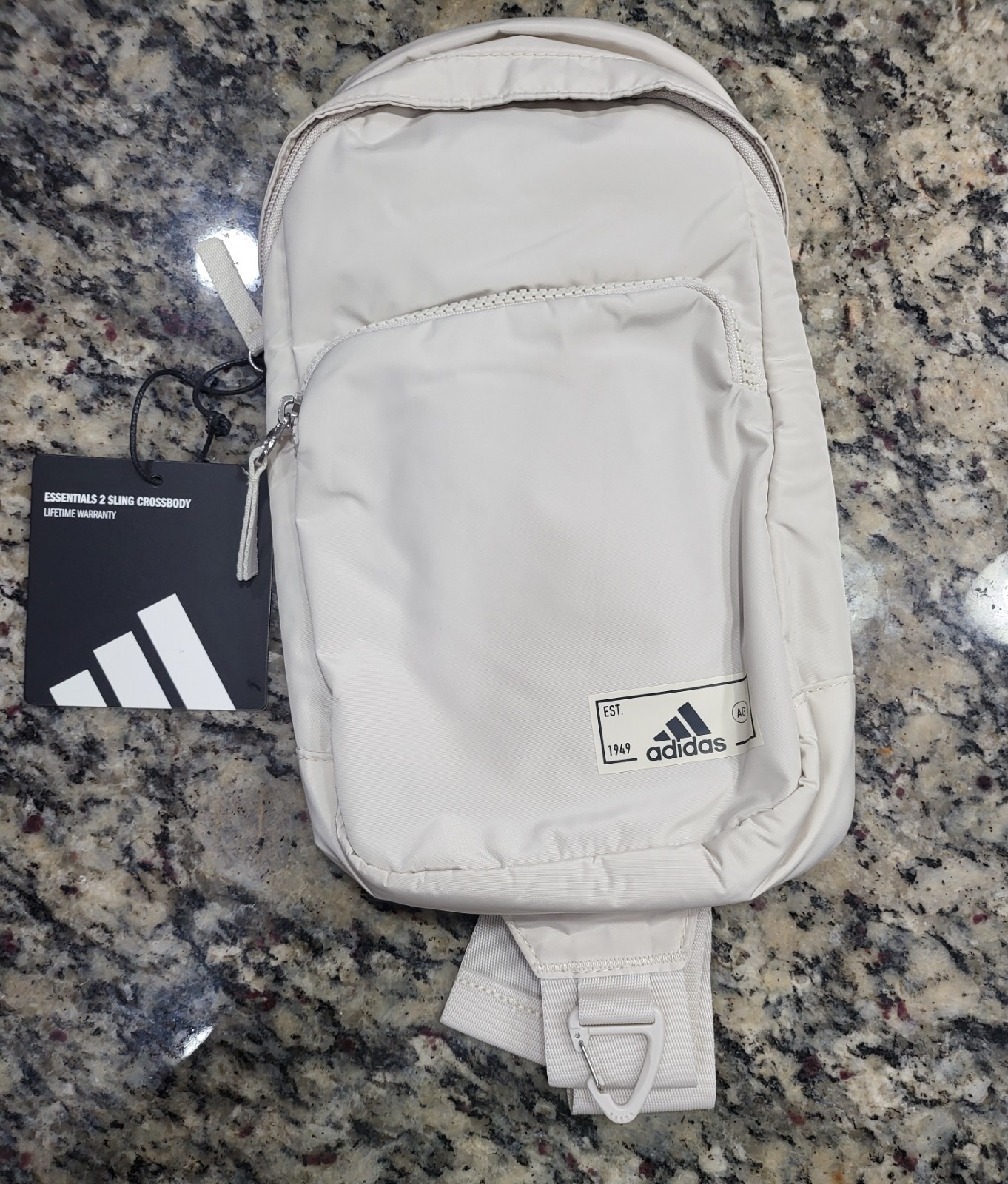 NWT New Adidas Essentials 2 Sling Cream Beige Crossbody Unisex