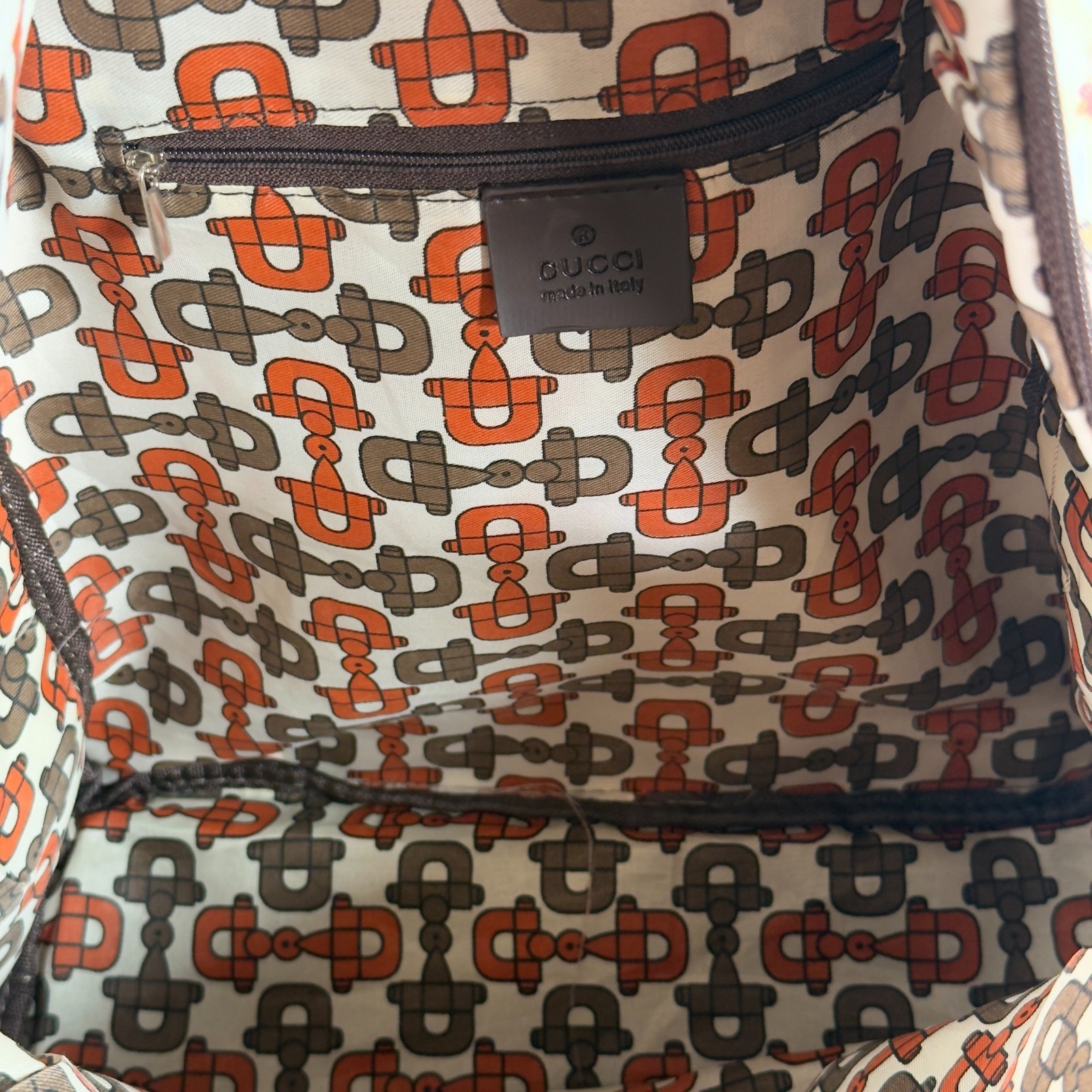 Gucci GG Supreme Tian Floral Bird Backpack
