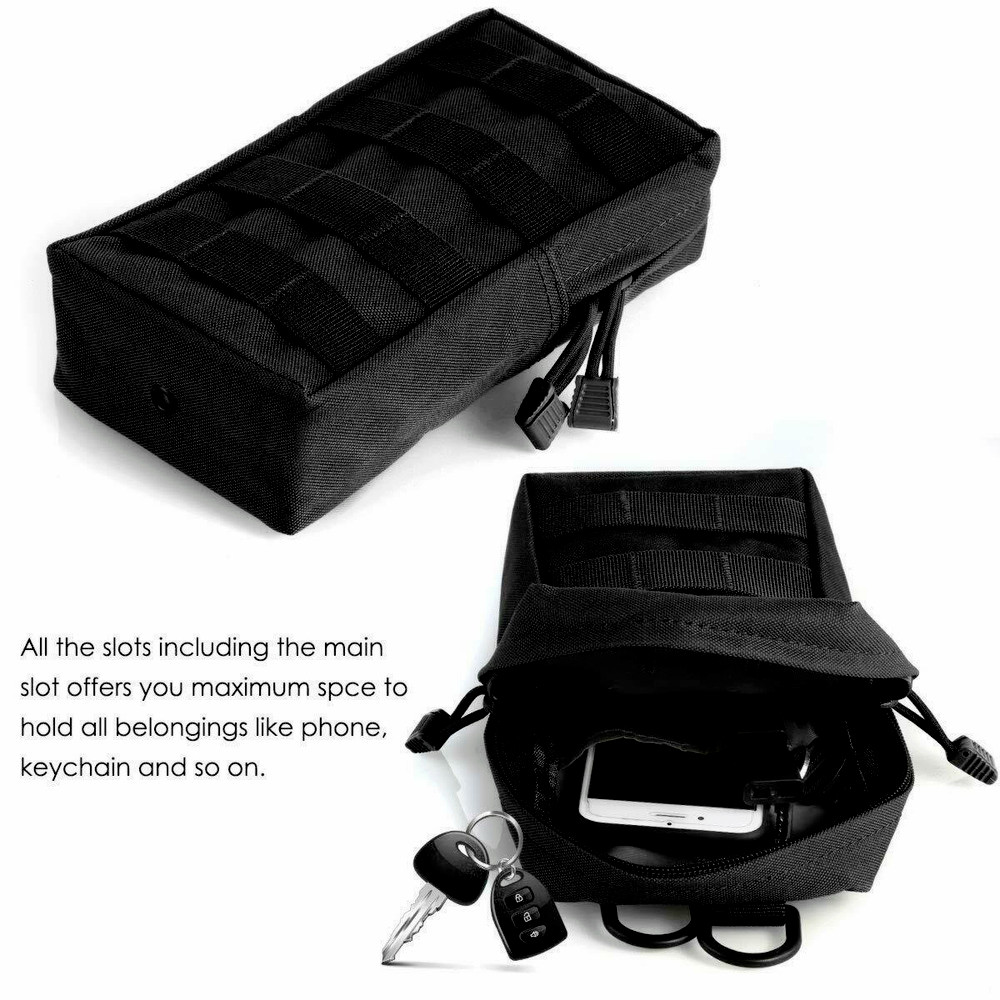 Tactical Molle EDC Pouch for Vest Backpack Belt Outdoor Waist Pack Military Bag