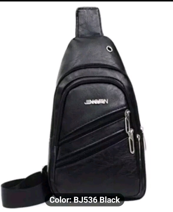 UNISEX Chest Sling Bag Crossbody Pack Backpack for Men & Women: Black NEW!
