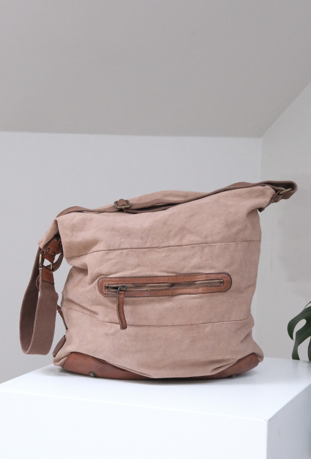 Bayside Pelletteria Artigiana In Bologna Unisex Brown Leather Bag Made in Italy