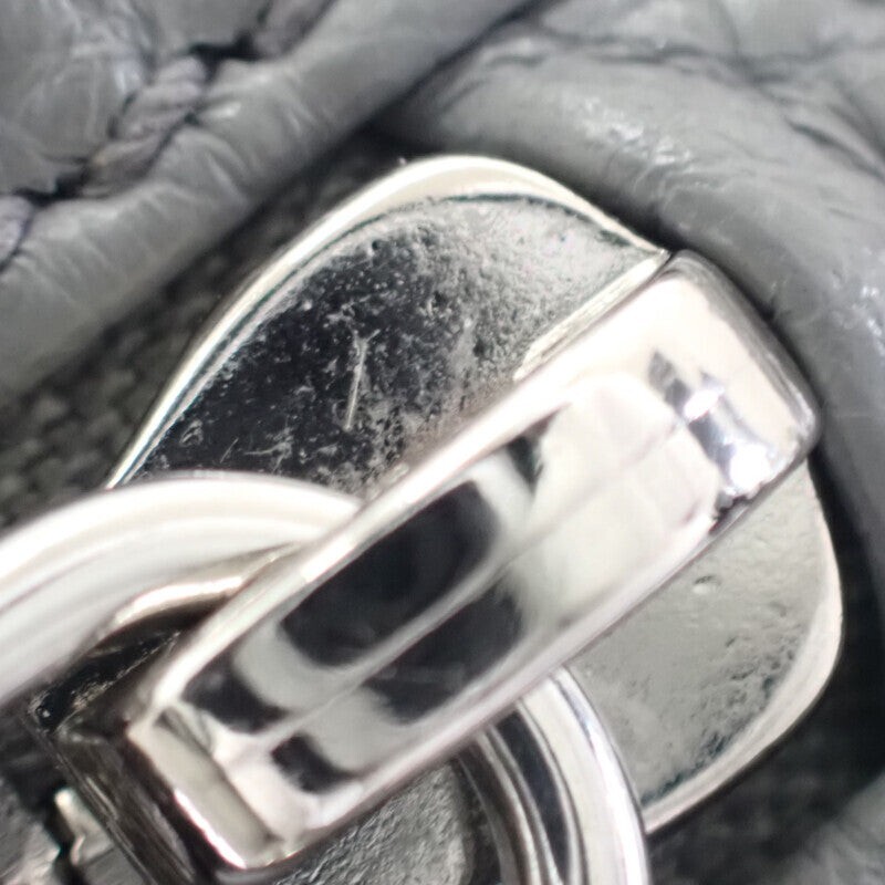PRADA Vitello Dino Body Bag Leather Grey Silver Hardware Men’s ISY