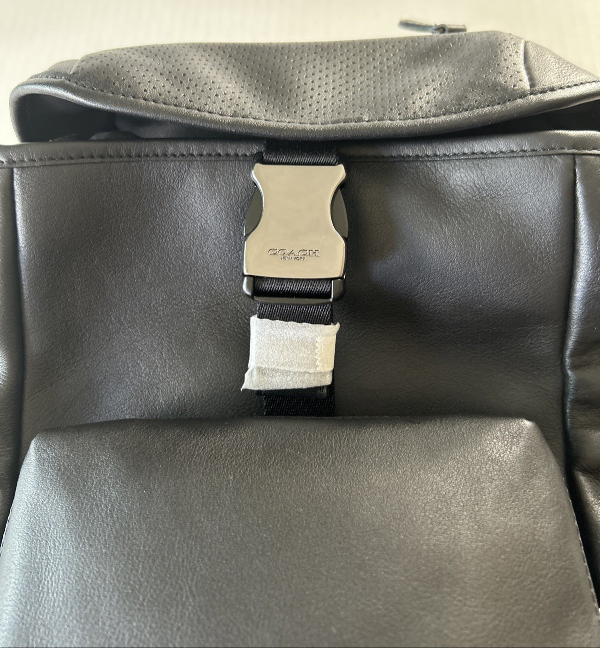 Authentic Coach Ranger Pack 2943 Black Leather Crossbody Travel Bag NEW