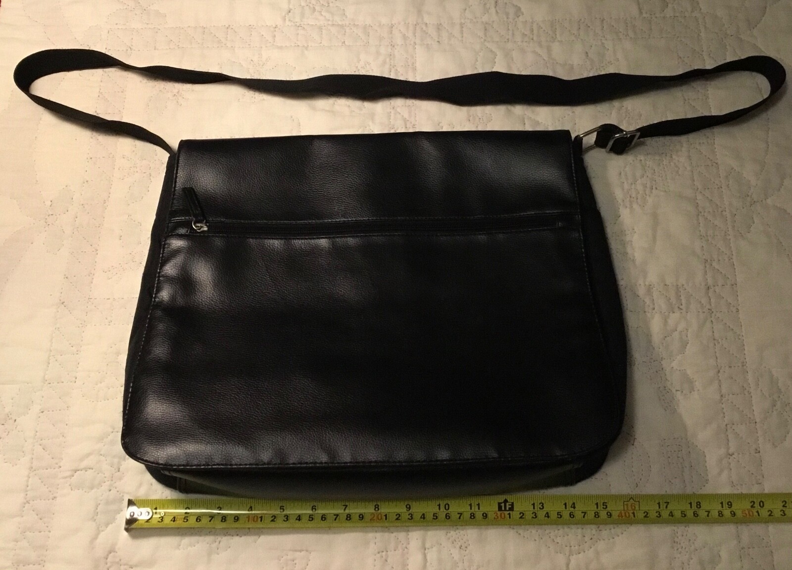 Joseph Abboud Black Messenger Bag