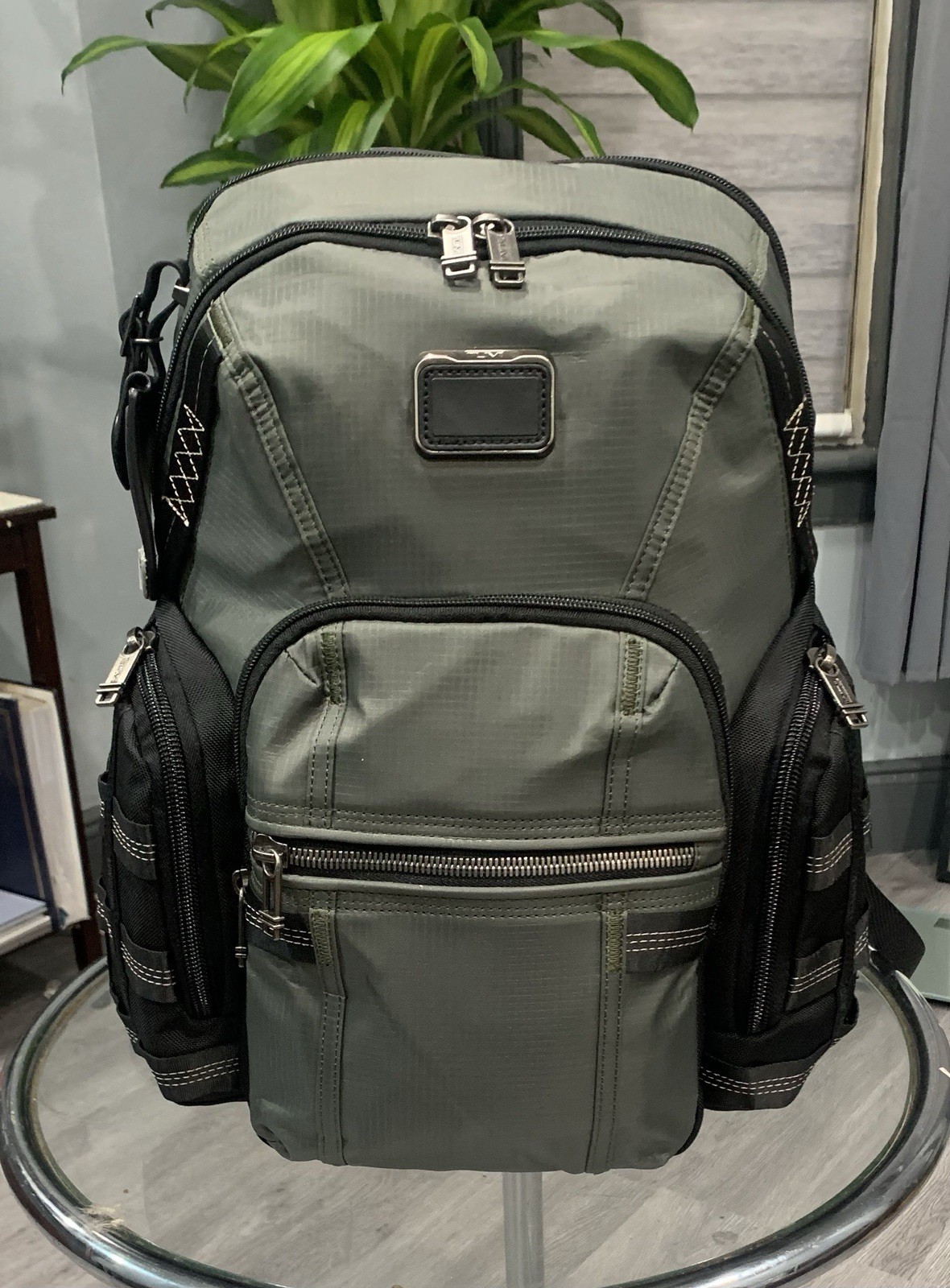 New-Tumi Alpha Bravo Navigation Backpack Green $595