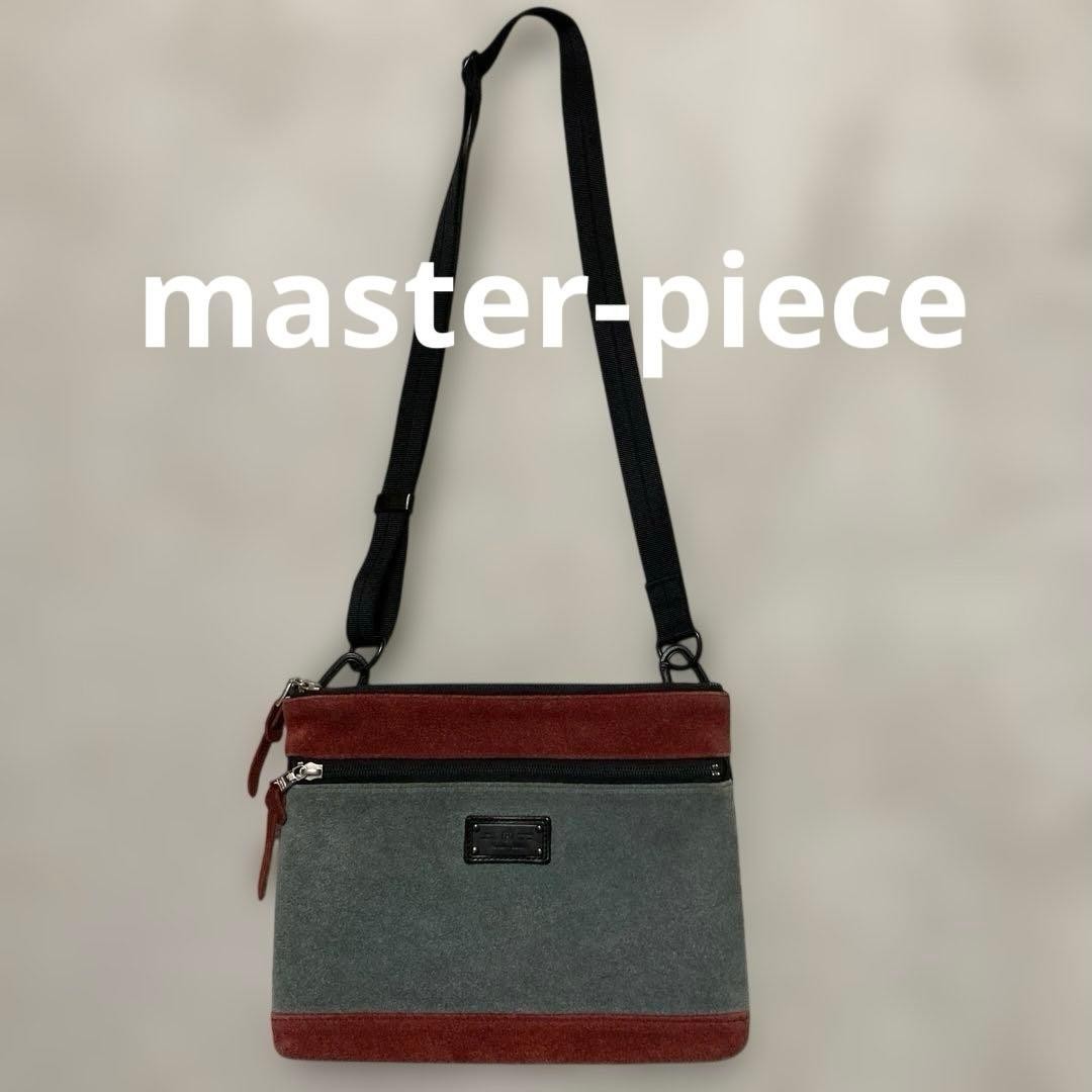Master-Piece Gray Shoulder Bag Men Unisex Travel Business