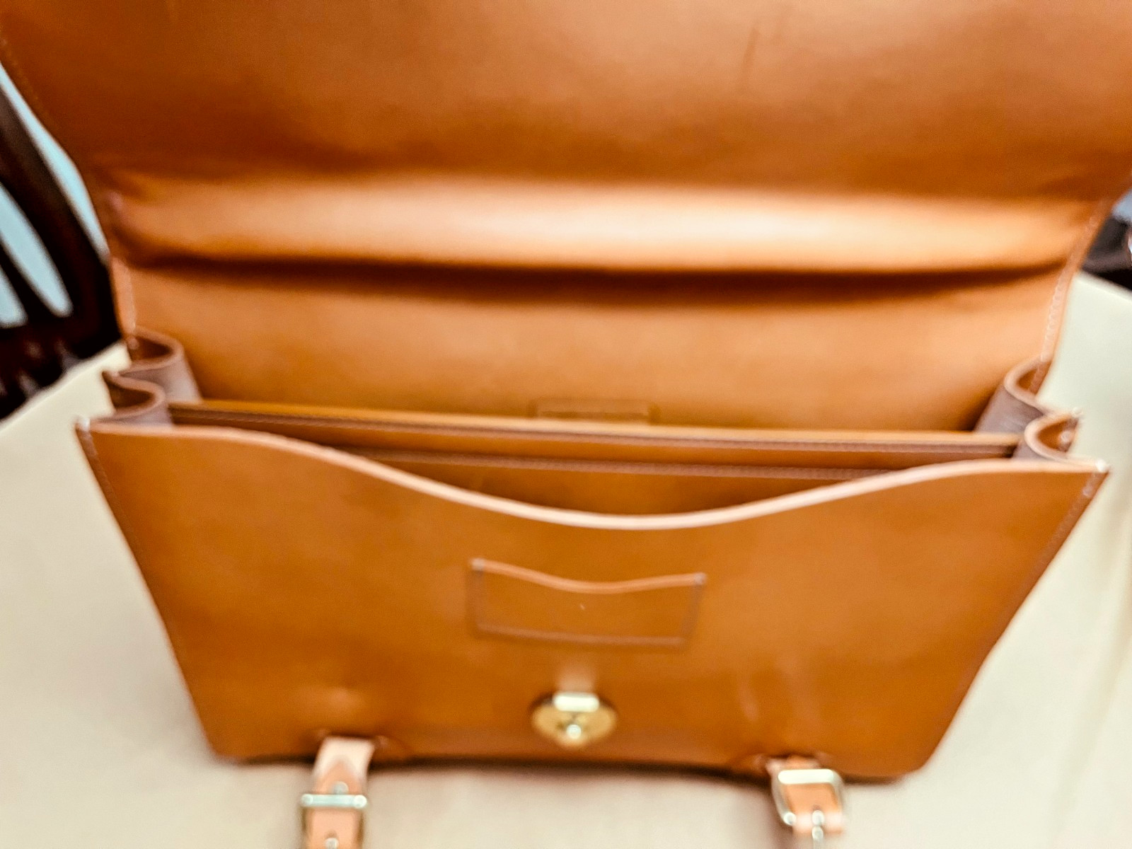 STEPHEN BROOKS English Tan Bridle Leather Briefcase / Portfolio / Satchel – USA