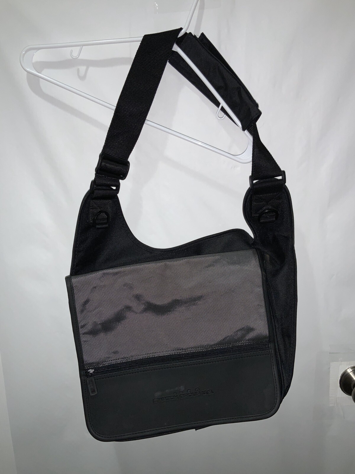 SWATCH GROUP U.S. LEEDS Black And Grey Messenger Bag NWOT