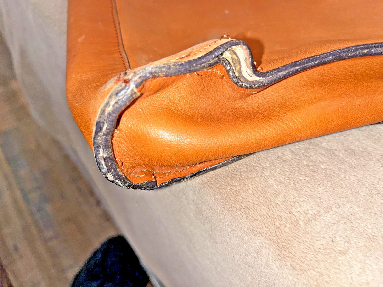 VTG London Fog Honey/Cognac Leather Briefcase Attache Bag Patina USA RARE