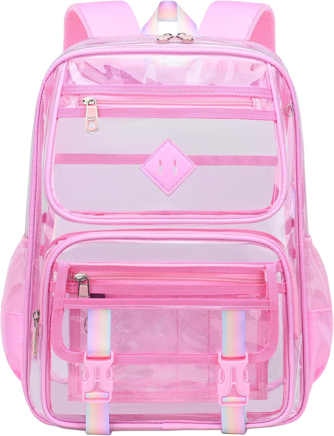 Clear Backpack for School, 16.5 Inch Large Heavy Duty Transparent Backpacks Stad