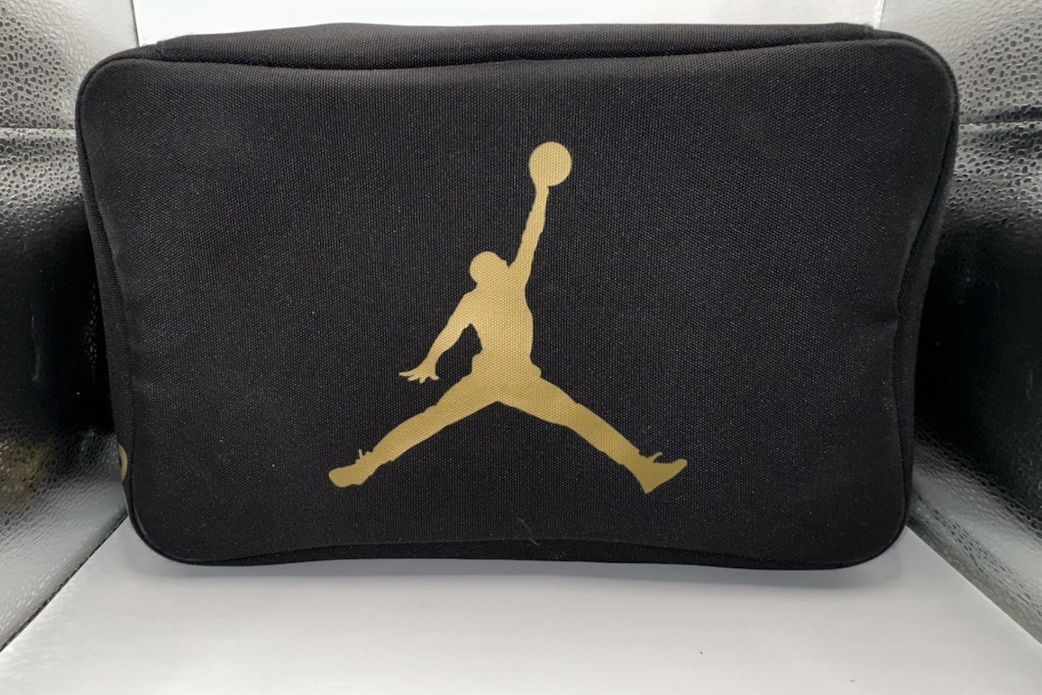 Nike Air Jordan Black Gold Jumpman Shoe Storage Box Bag Case