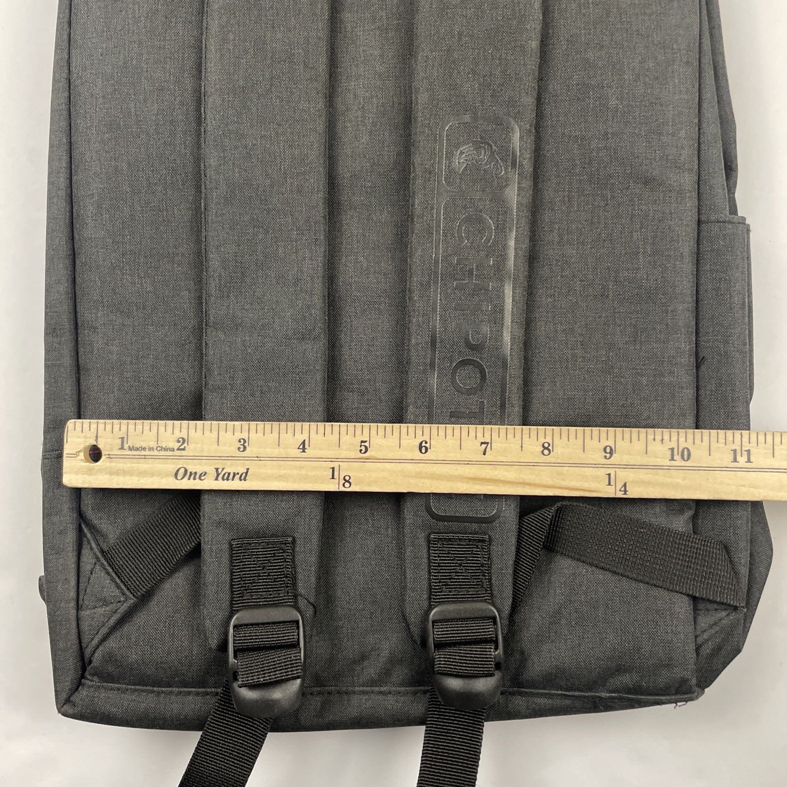 Chipotle Rolltop Backpack Laptop Sleeve Zip Closure Inside Divider Padded Canvas