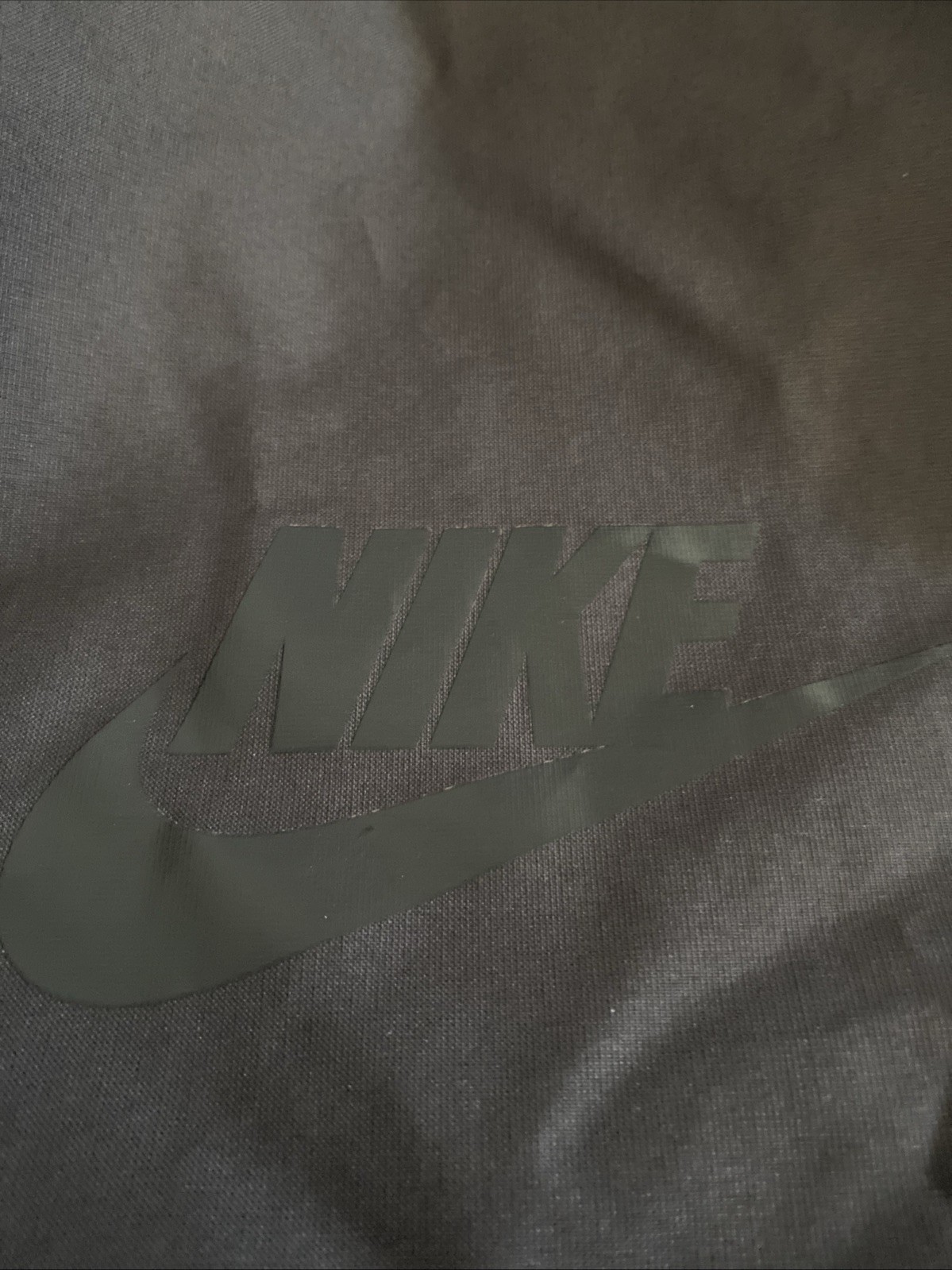 Nike Heritage Dark Gray/Black Drawstring Gym Bag New