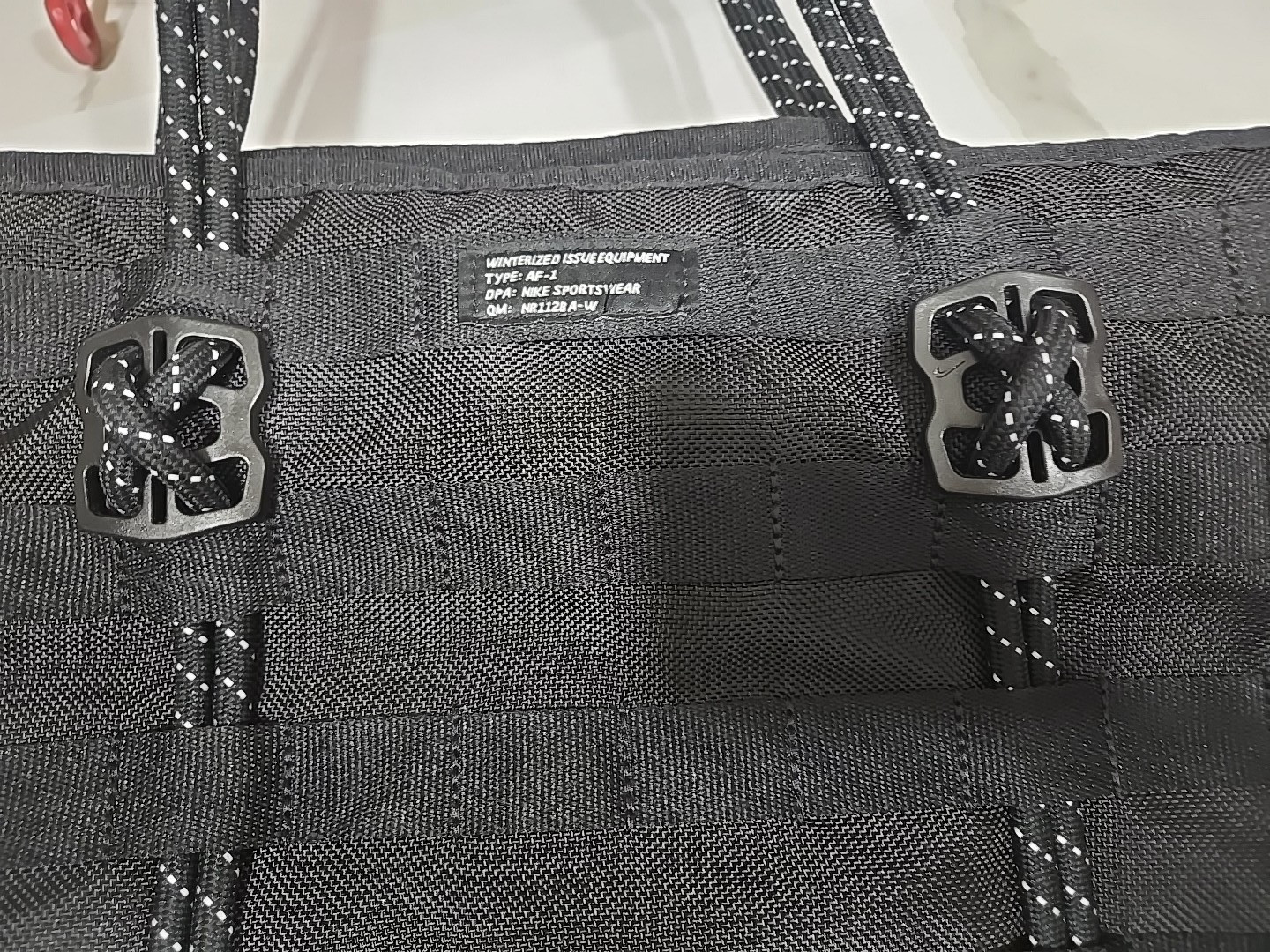 Nike AF-1 Black Tote Bag Sportswear Winterized Issue Unisex Black Tote Bag 26L