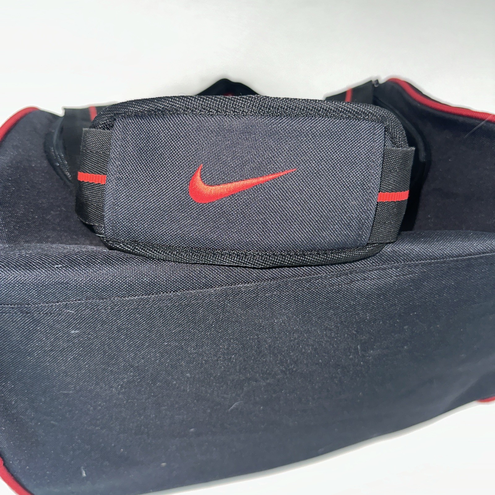 RARE Vintage Nike Messenger Bag Crossbody Backpack Sling Black Red Y2K 90s 00s