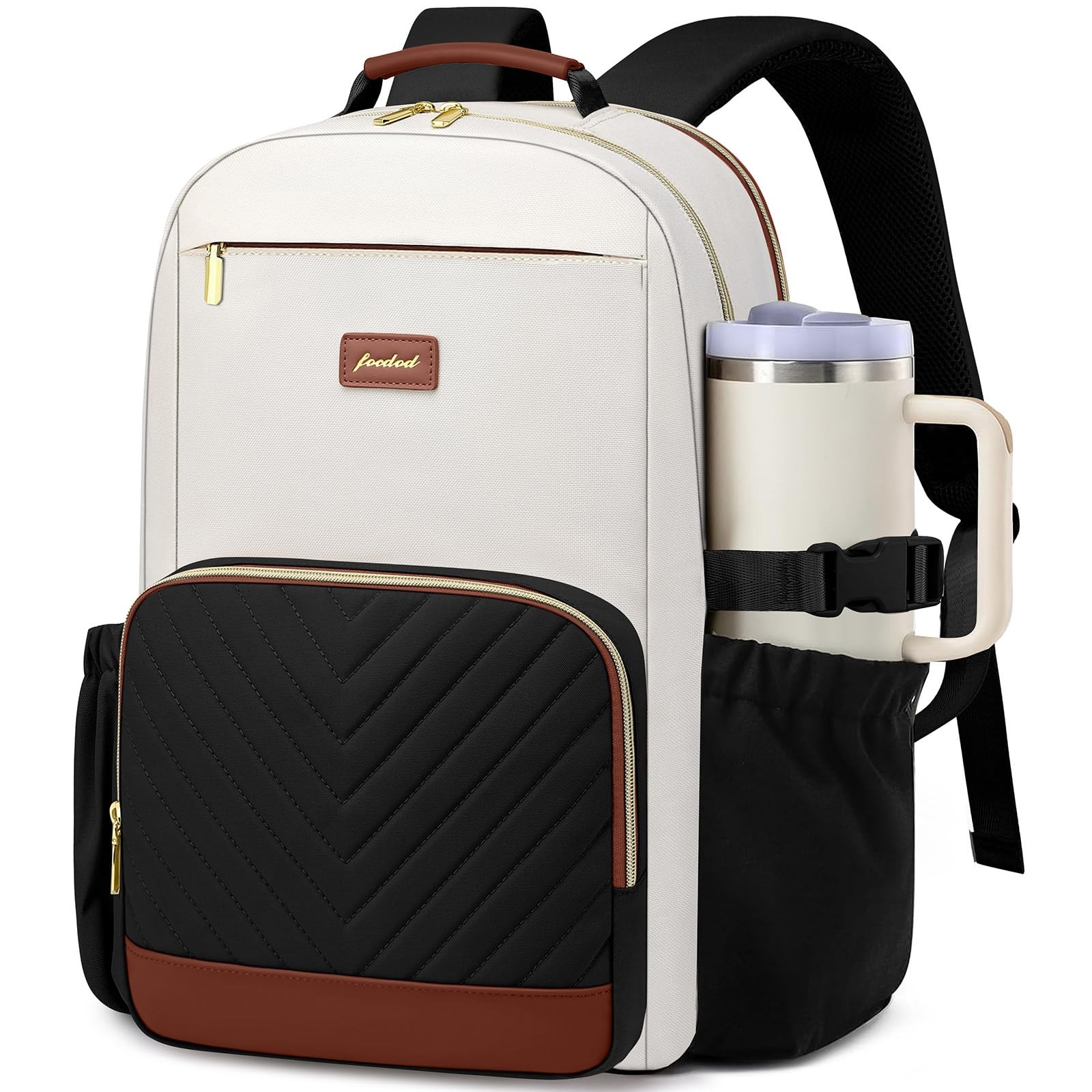 Laptop Backpack for Women Bookbag: 15.6 inch Work School Backpacks with Pouch