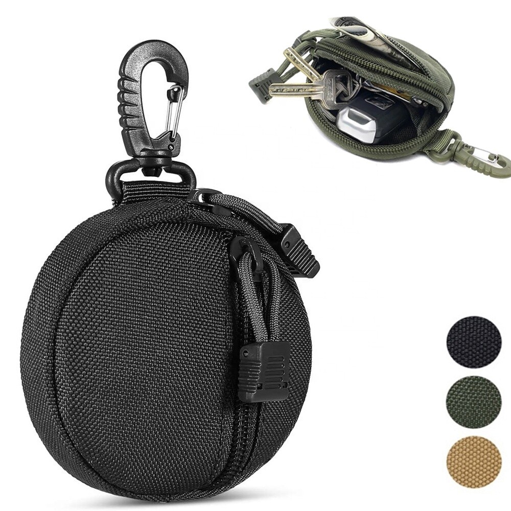Tactical Molle Small Case Wallet EDC Pouches Military Gear Coin Purse Keychain